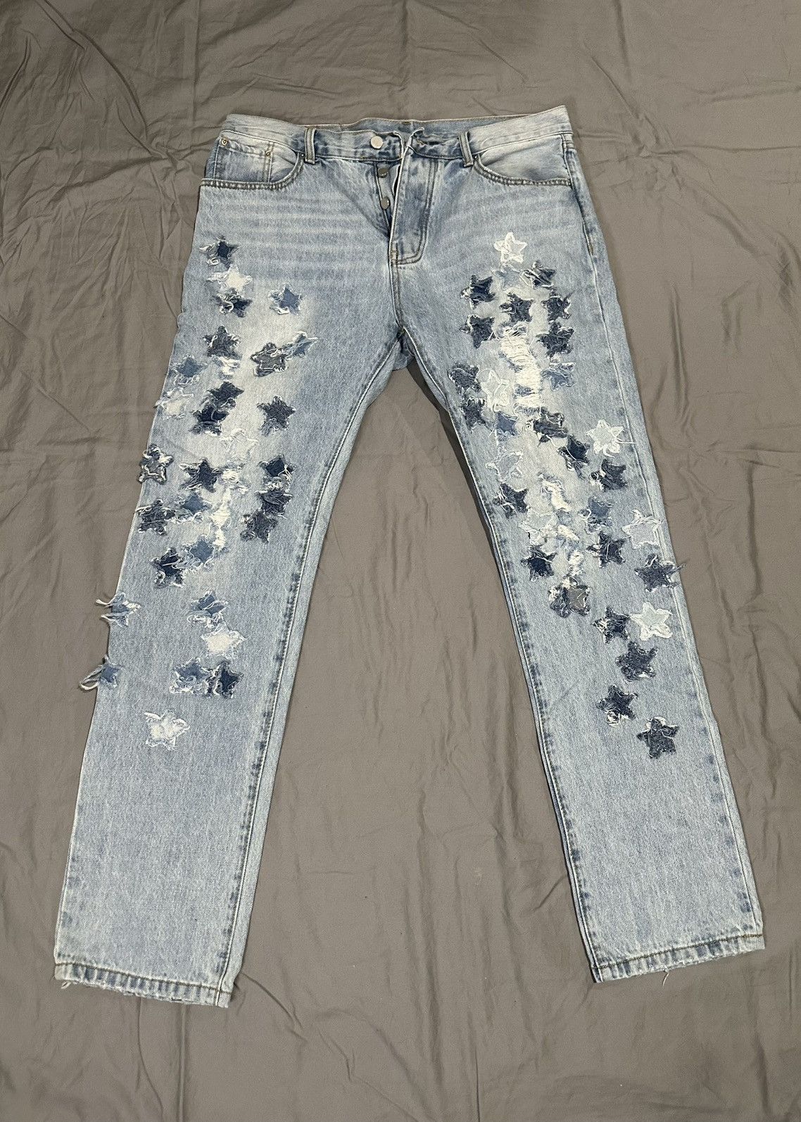 MNML Star embroidered Jeans Size US 36 / EU 52 - 1 Thumbnail