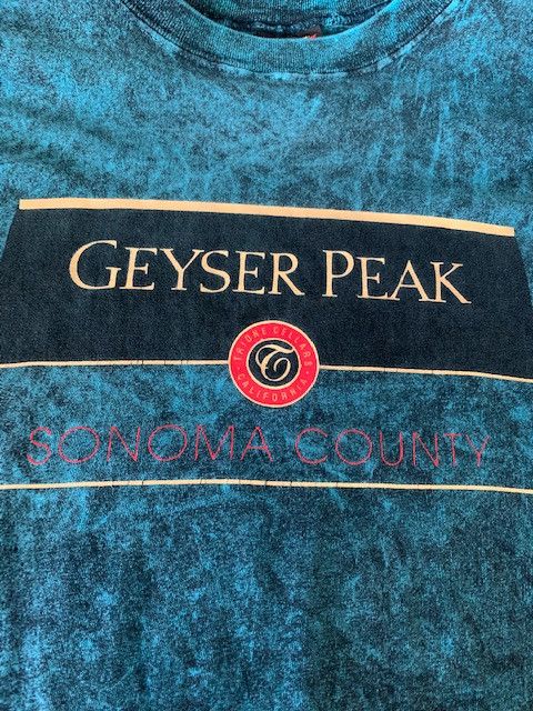 Vintage Vintage 90's Stone-Washed Turquoise T-Shirt Size US XL / EU 56 / 4 - 3 Thumbnail