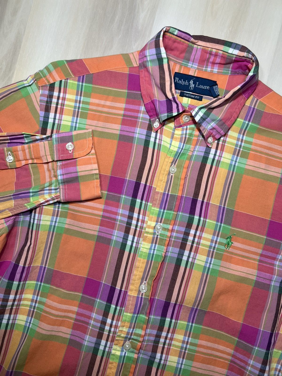 Polo Ralph Lauren Polo Ralph Lauren Mens Madras Plaid Button Down Shirt Sz M Size US M / EU 48-50 / 2 - 1 Thumbnail