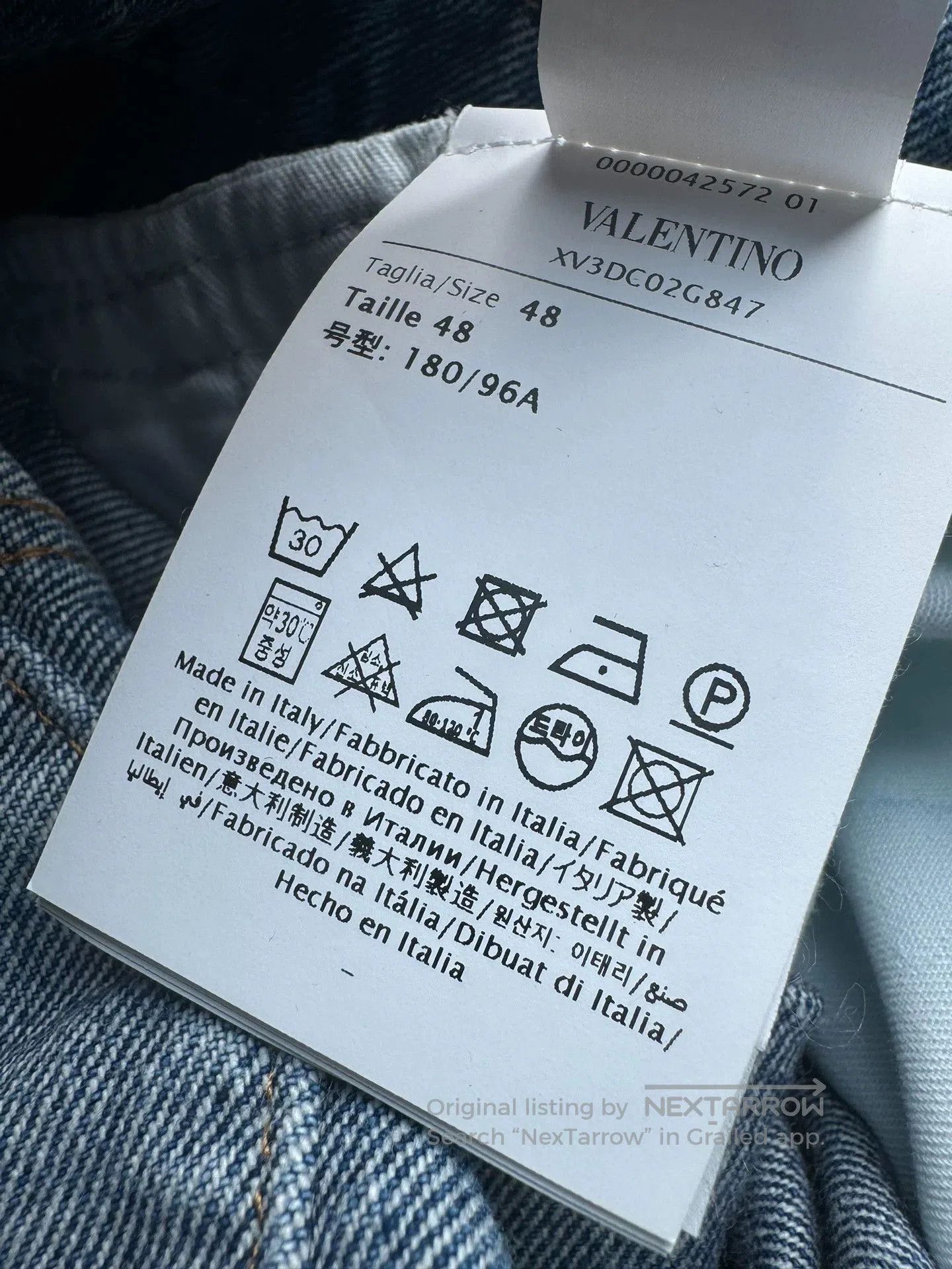 Valentino Valentino VLogo Denim Jacket Oversize. Size US XL / EU 56 / 4 - 8 Thumbnail