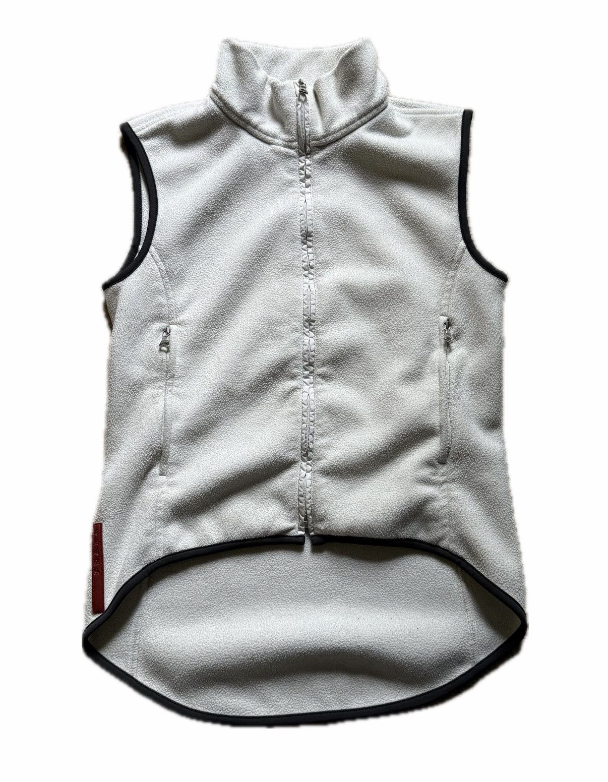 Prada 90s Linea Rossa Prada fleece Sports vest Size M / US 6-8 / IT 42-44 - 1 Thumbnail