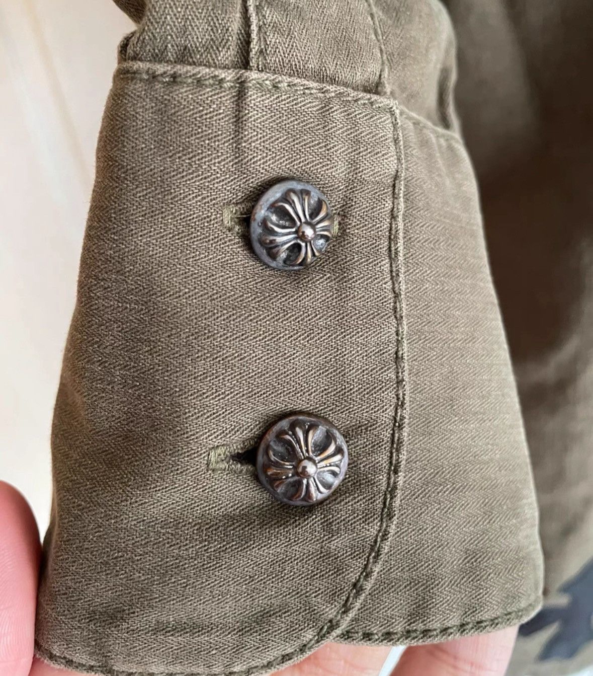 Chrome Hearts Leather cross patch mahal kita button up shirt jacket Size US S / EU 44-46 / 1 - 6 Thumbnail
