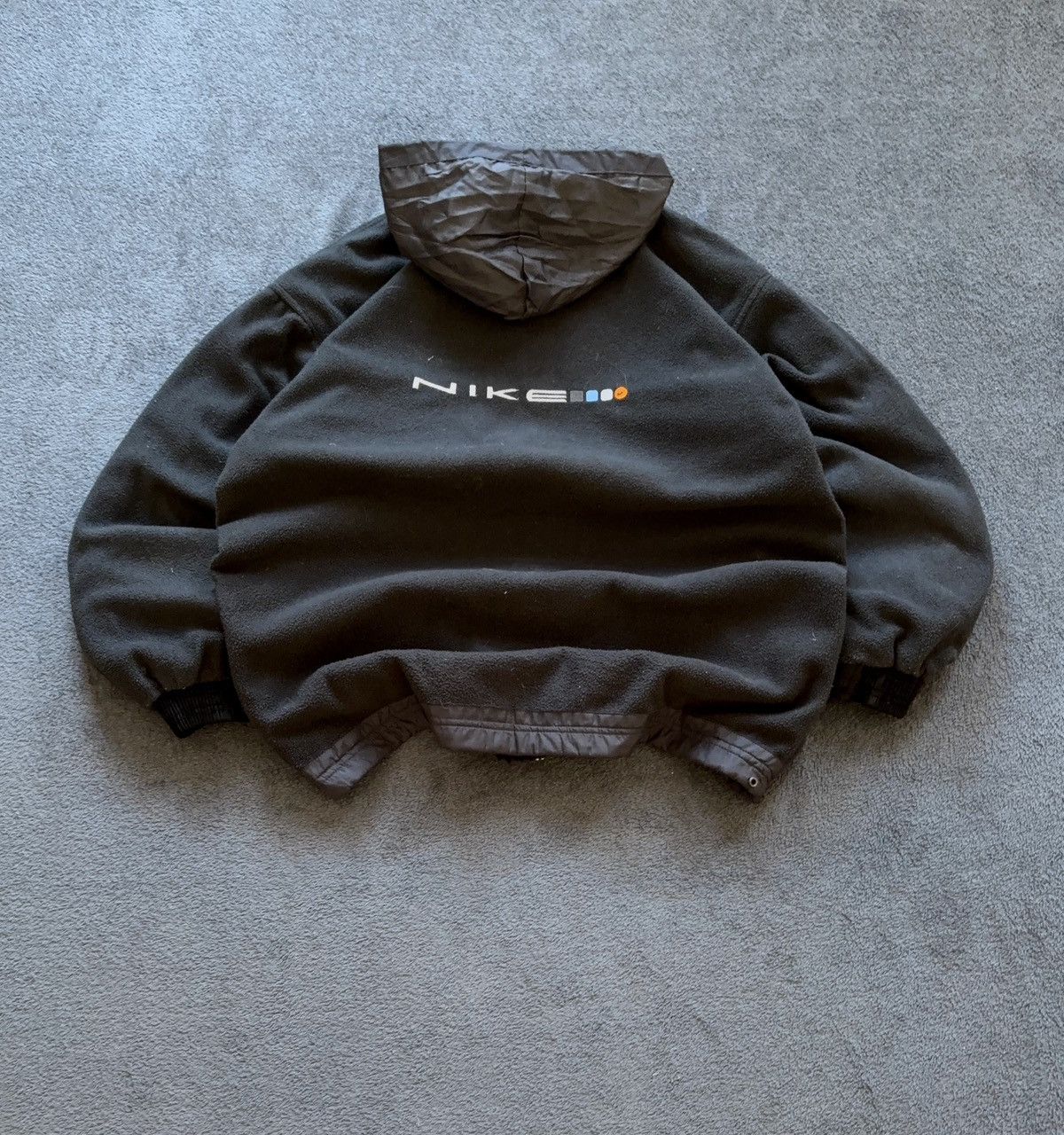Nike 90s Nike Vintage Fleece Double Sided Big Logo Retro Jacket Size US L / EU 52-54 / 3 - 1 Thumbnail