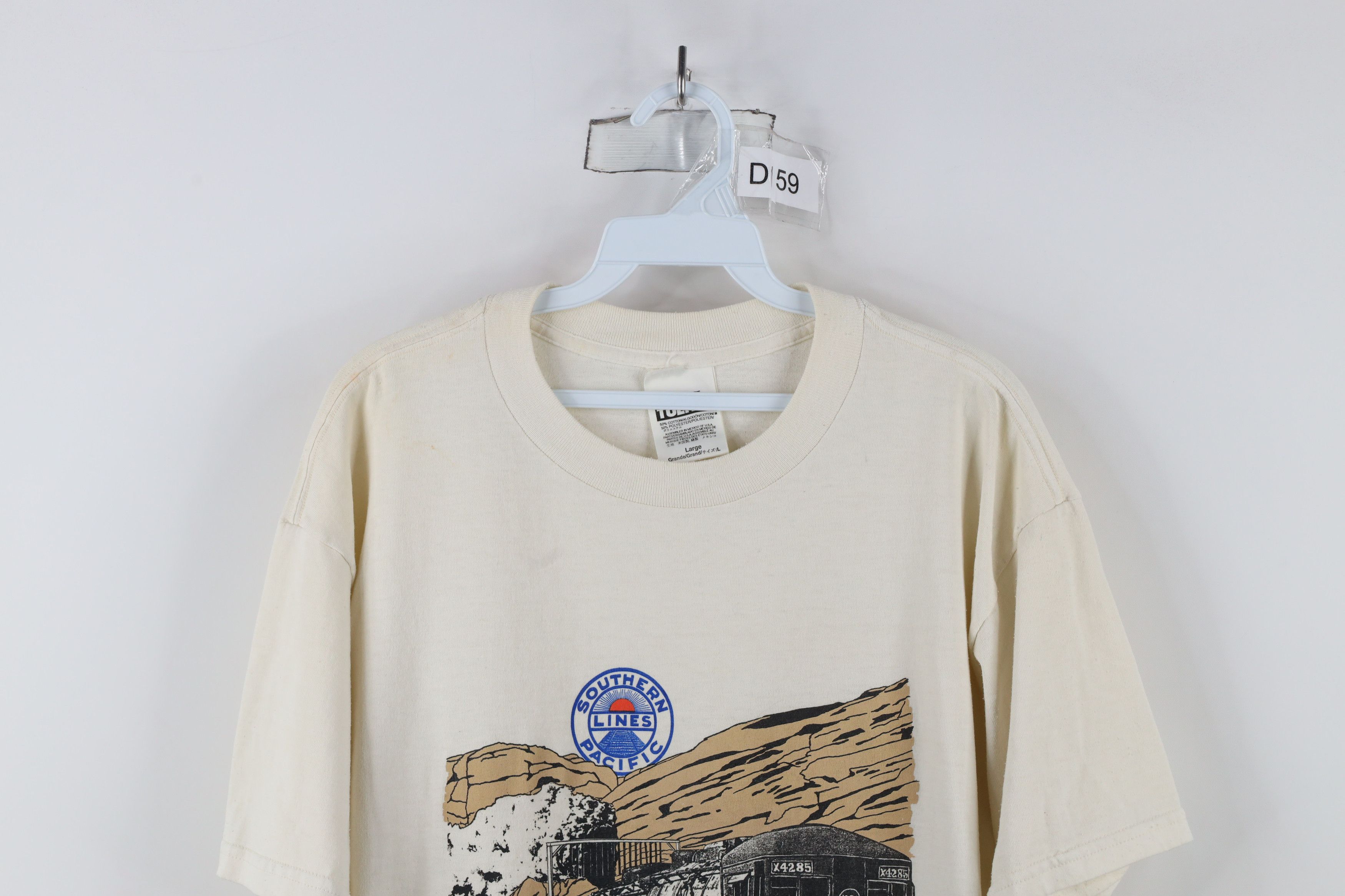 Vintage Vintage 90s Streetwear Southern Pacific AC-12 Train T-Shirt Size US L / EU 52-54 / 3 - 2 Thumbnail