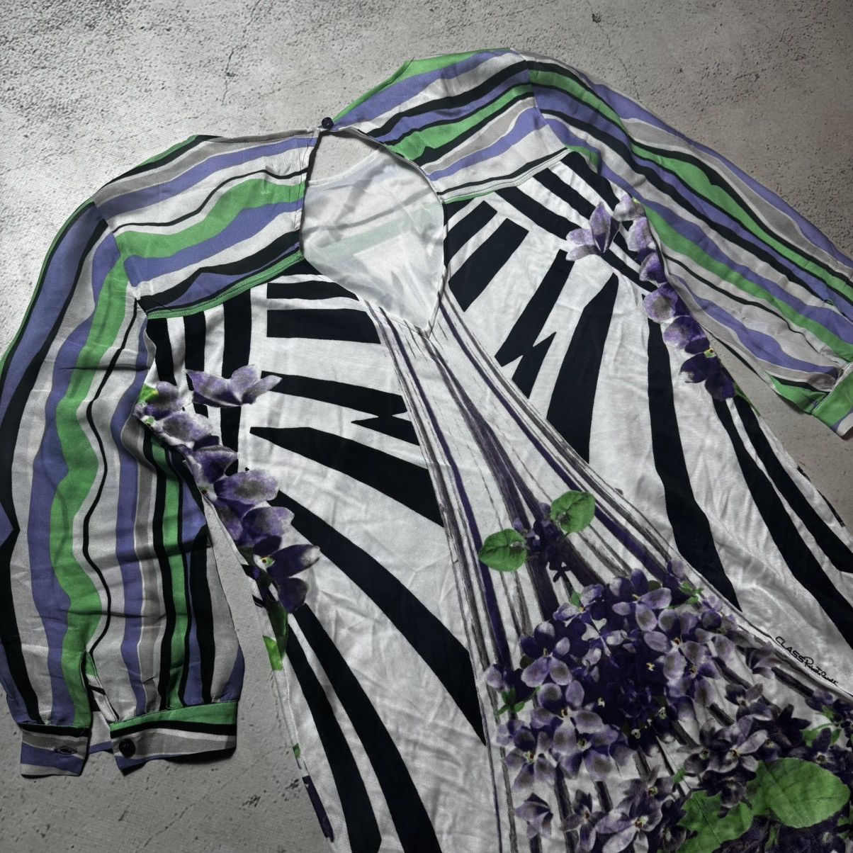 Just Cavalli × Roberto Cavalli vintage class roberto cavalli silk dress flowers print Size XL / US 12-14 / IT 48-50 - 9 Thumbnail