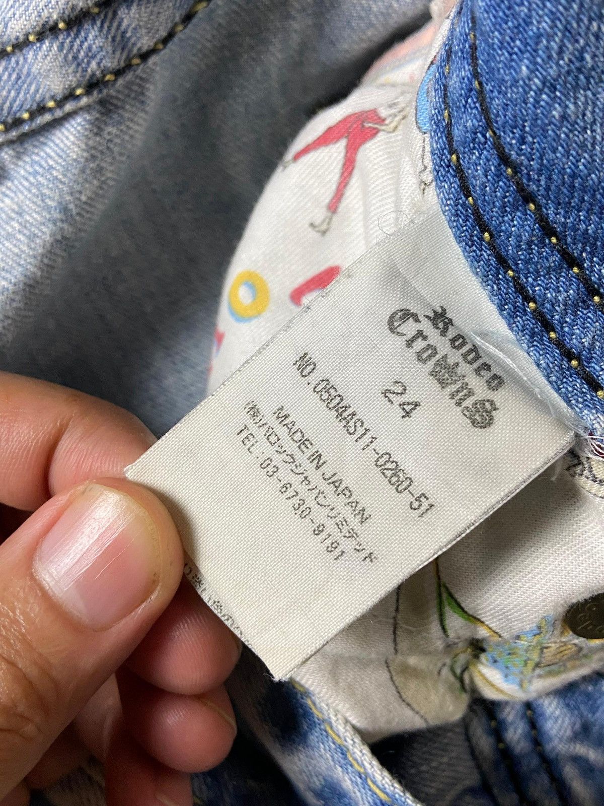 Japanese Brand Vintage Rodeo Crowns Slim Cut Denim Jeans (142) Size US 28 / EU 44 - 9 Thumbnail