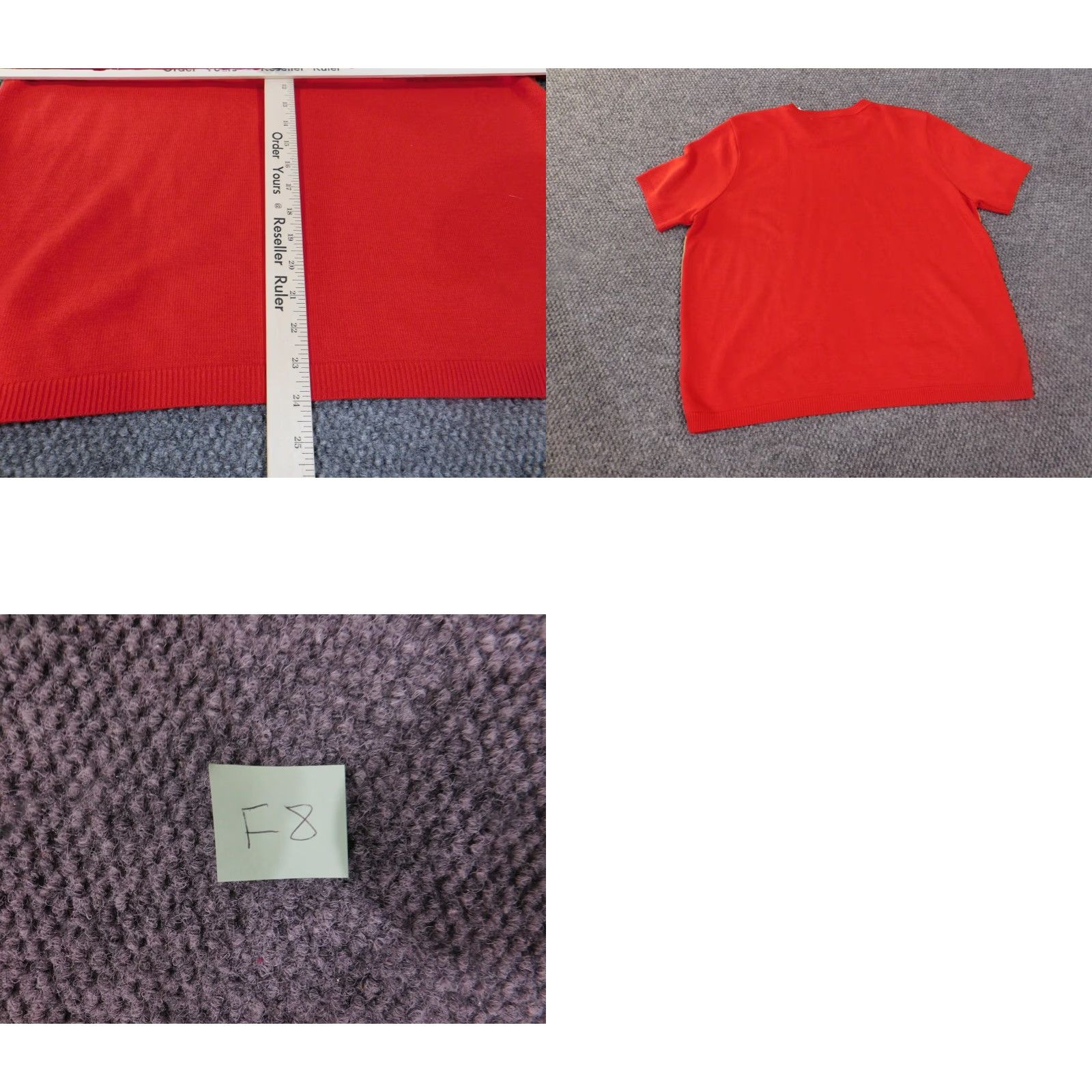 Vintage Alfred Dunner Sweater Women's XL Red Pullover Crewneck Check Knit Acrylic Raglan Sleeve Modern Casual Knit Shirt Size XL / US 12-14 / IT 48-50 - 8 Thumbnail