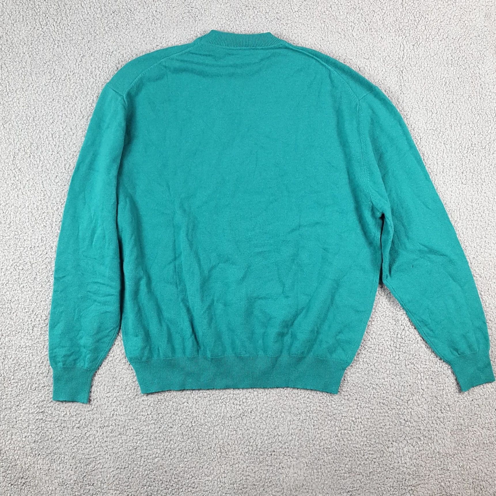 Altea Vintage Fairway & Greene Men's Sweater Pullover Knit Cashmere Crew Neck 90s Preppy Fall Winter Large Blue Size US L / EU 52-54 / 3 - 5 Thumbnail