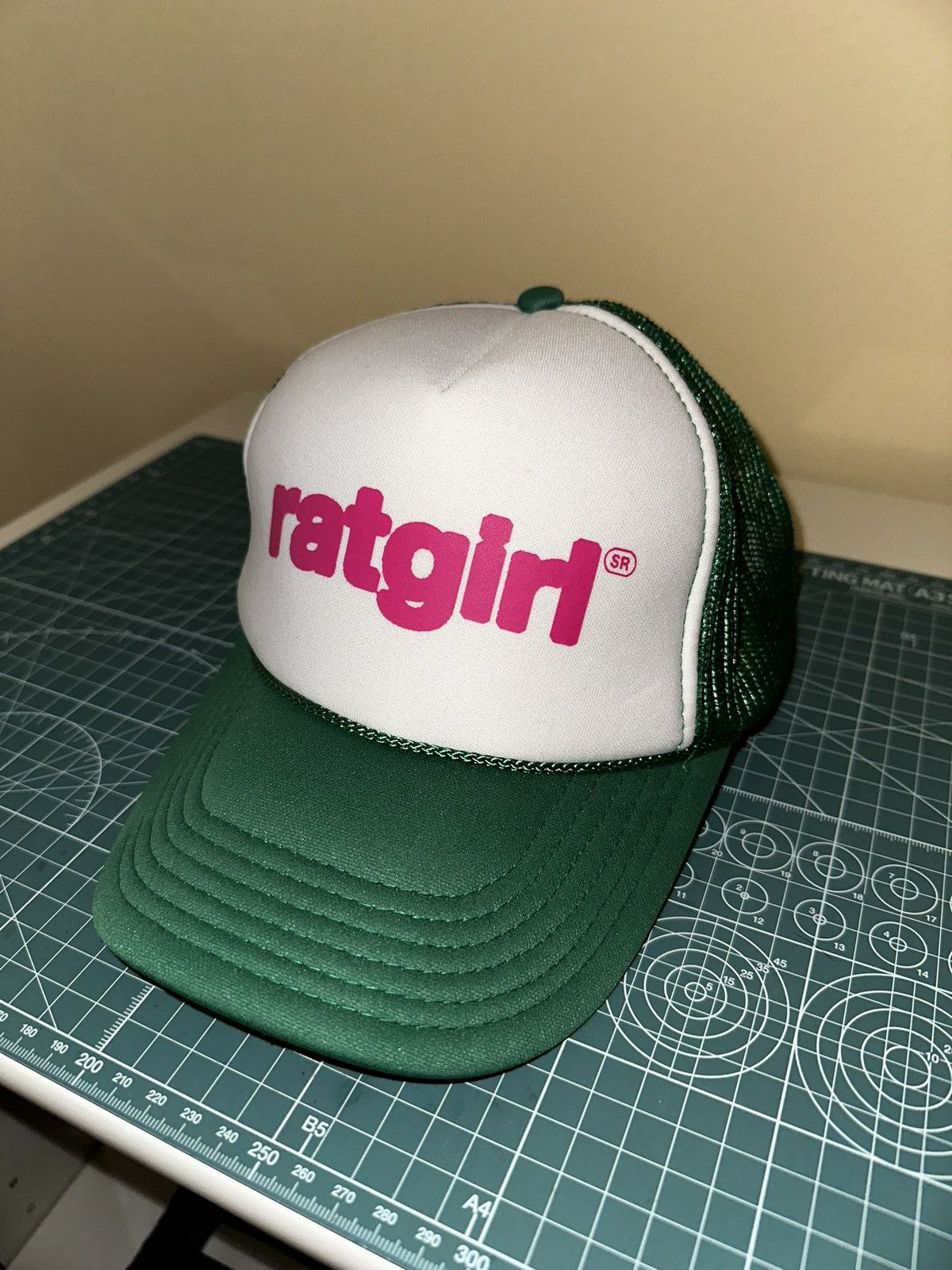 image of Stray Rats Ratgirl Trucker Green Pink, Men's