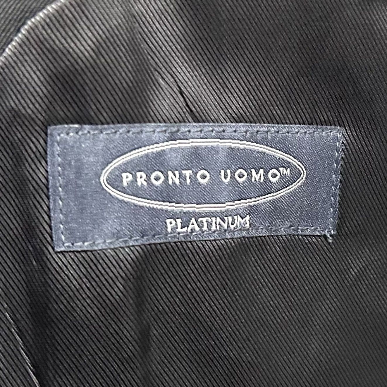 Pronto Uomo Pronto Uomo Sport Coat 44S Wool All Black 2-Button Lined Double-Vented Men Jacket Single-Breasted Notch Lapel Wool 100% Formal Lightweight Size US S / EU 44-46 / 1 - 3 Thumbnail