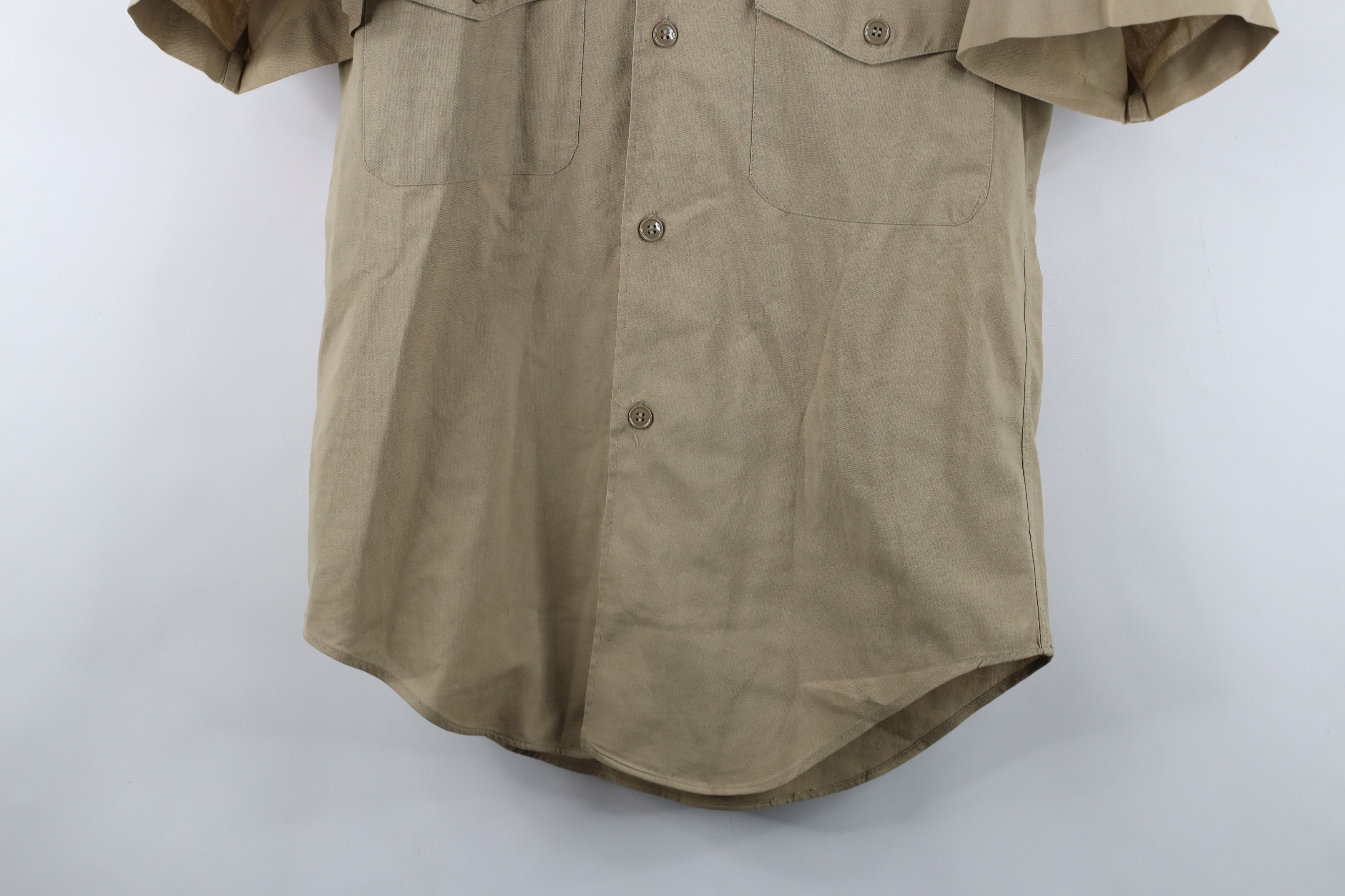 Vintage Vintage 60s 70s Vietnam War Military Field Button Shirt Size US L / EU 52-54 / 3 - 3 Thumbnail