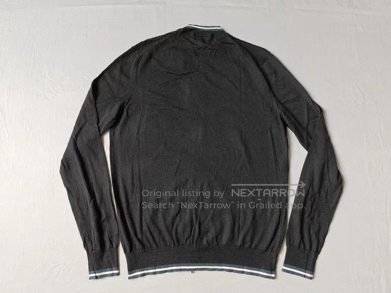 Hermes Hermes Cashmere knit sweater zipper jacket, black, 80% cas Size US L / EU 52-54 / 3 - 5 Thumbnail