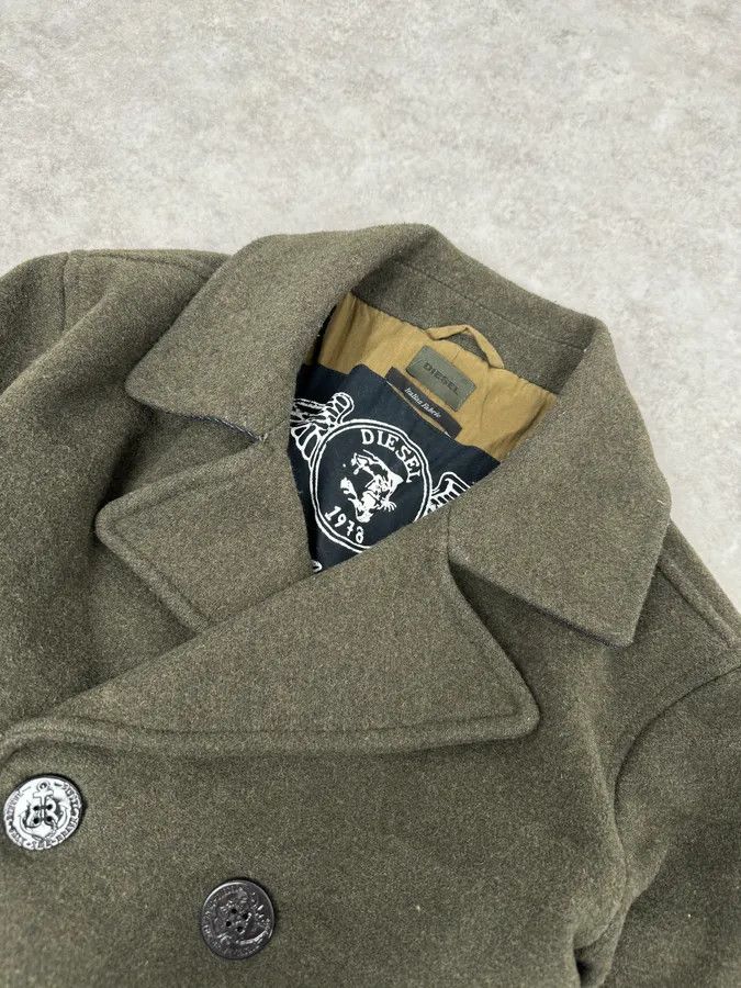 Diesel Diesel Khaki Green Wool Duffle Coat Size US S / EU 44-46 / 1 - 5 Thumbnail
