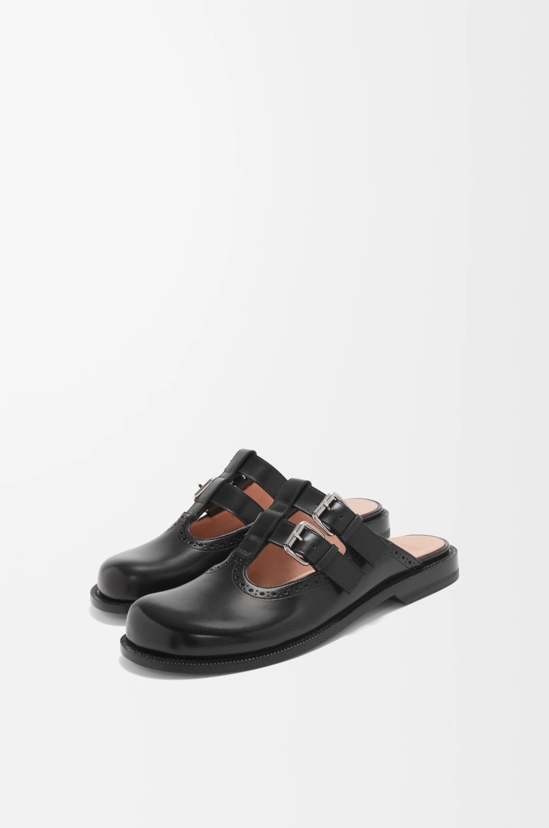 Loewe o1in1g0426 Campo Mary Jane Mules in Black Size US 9 / IT 39 - 3 Thumbnail