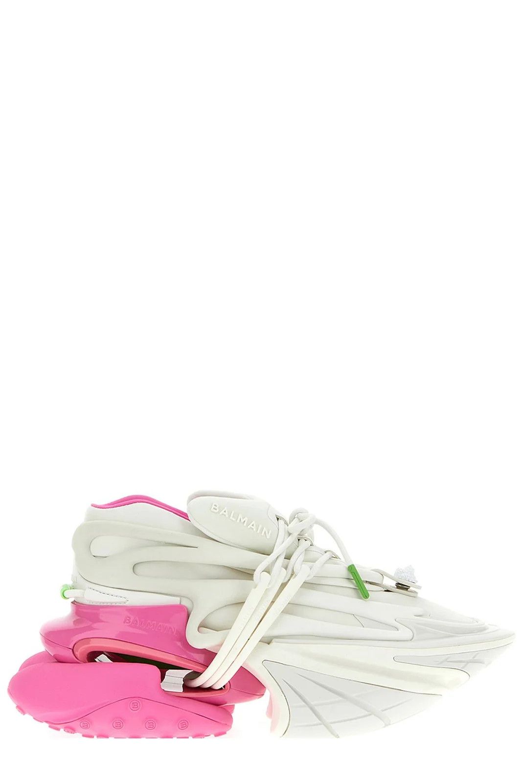 o1srvl11e0524 Unicorn Sneakers in White Pink