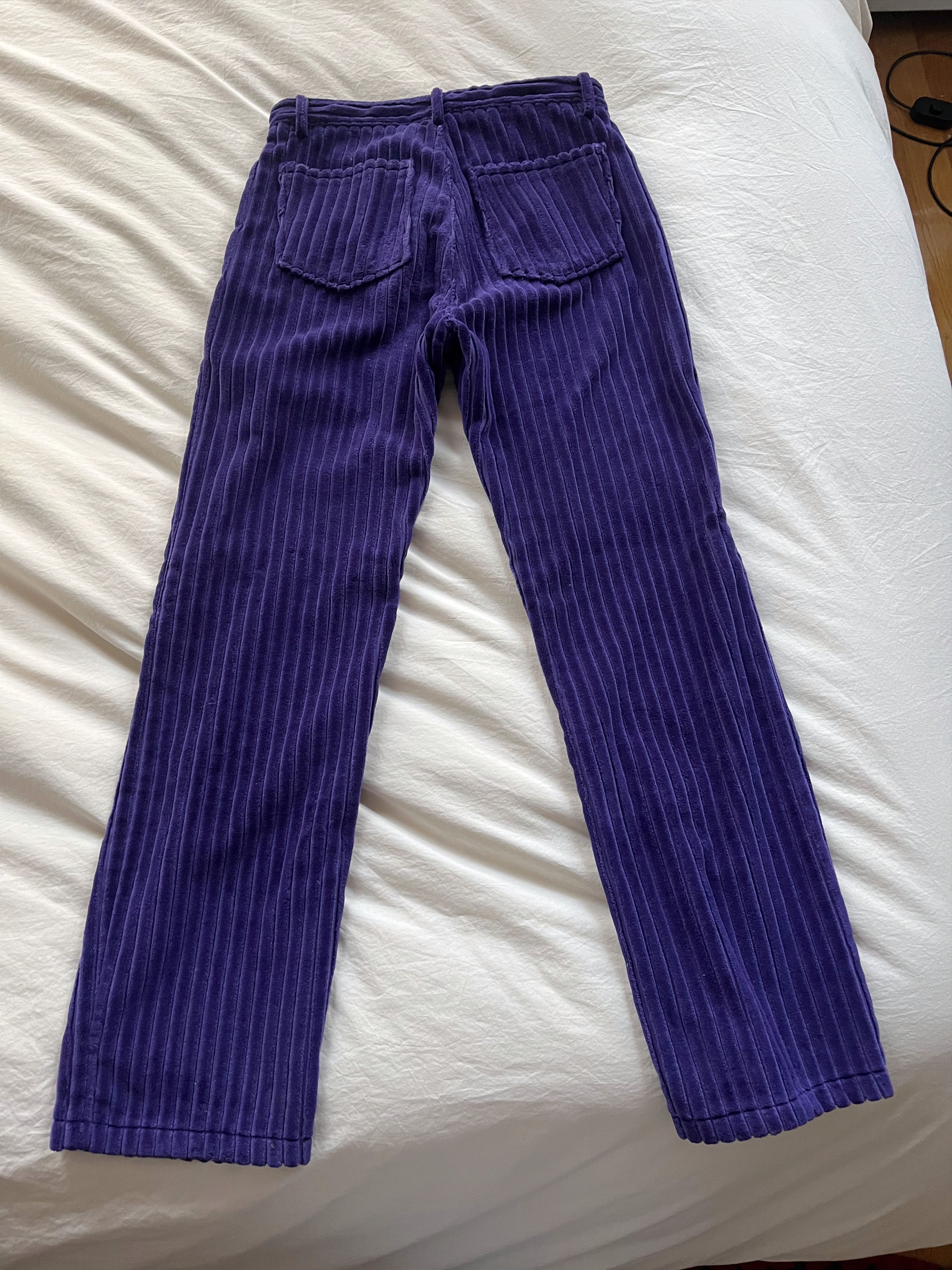 AMI Purple Corduroy Trousers Size US 28 / EU 44 - 5 Thumbnail