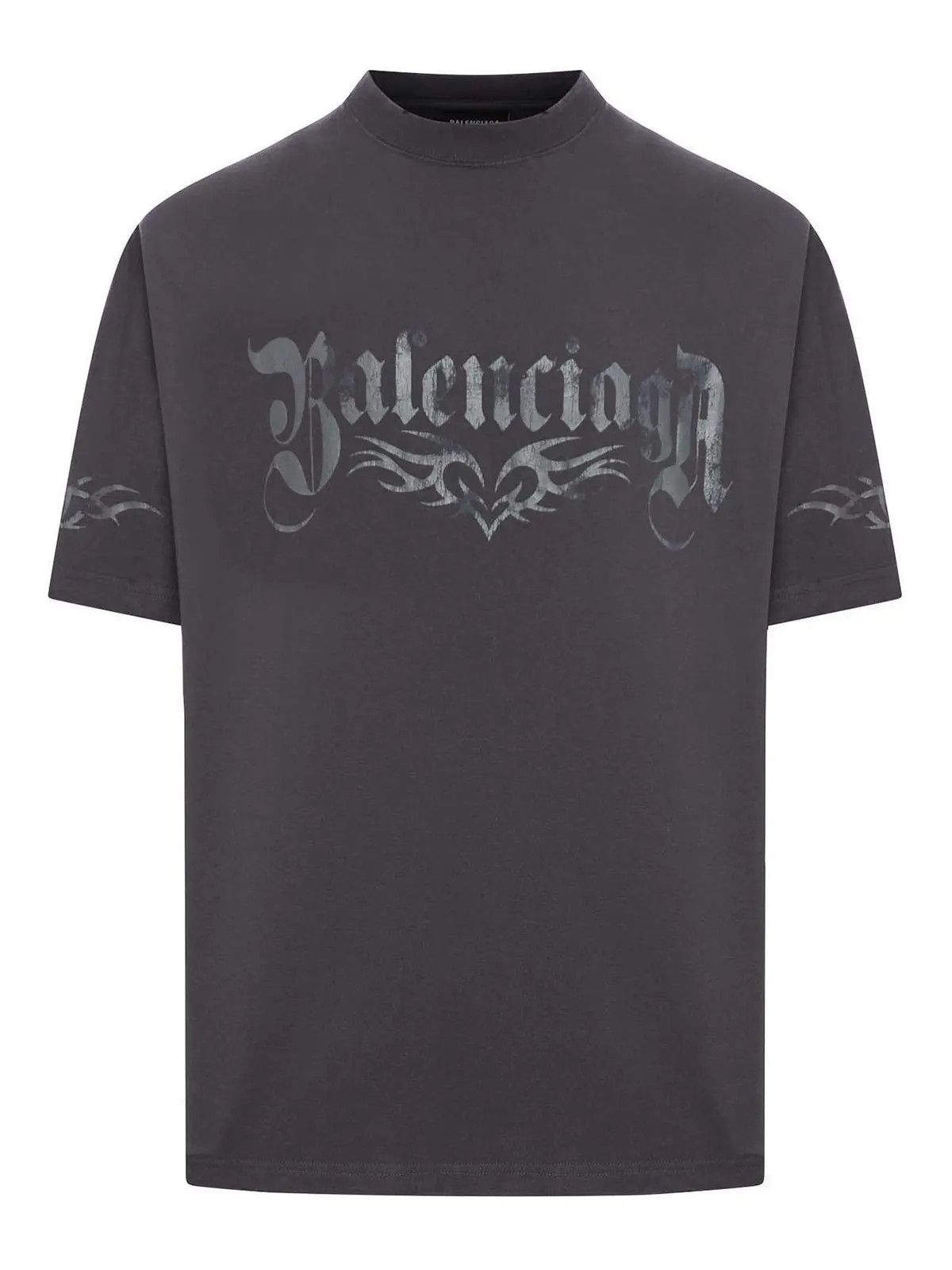 Balenciaga o1s1wg110426 Tacky T-Shirt Medium Fit In Black Size US XXS / EU 40 - 1 Thumbnail
