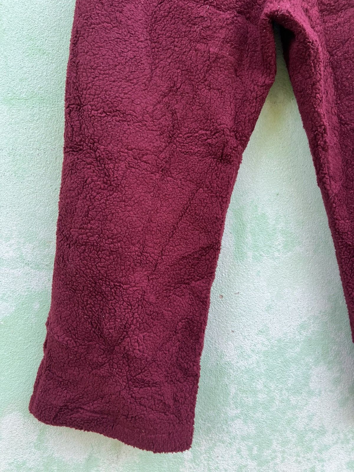 JW Anderson Uniqlo x JW Anderson Deep Burgundy Sherpa Fleece Pants Size US 34 / EU 50 - 9 Thumbnail