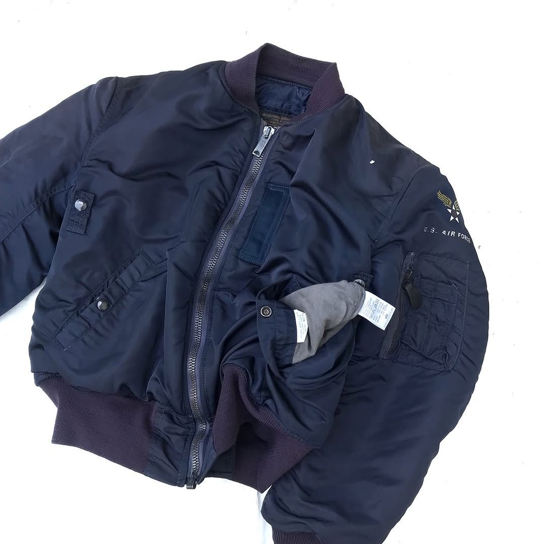 Alpha Industries Vintage Alpha Industries B-15C Flight Jacket Navy 50s Mod Size US M / EU 48-50 / 2 - 2 Thumbnail