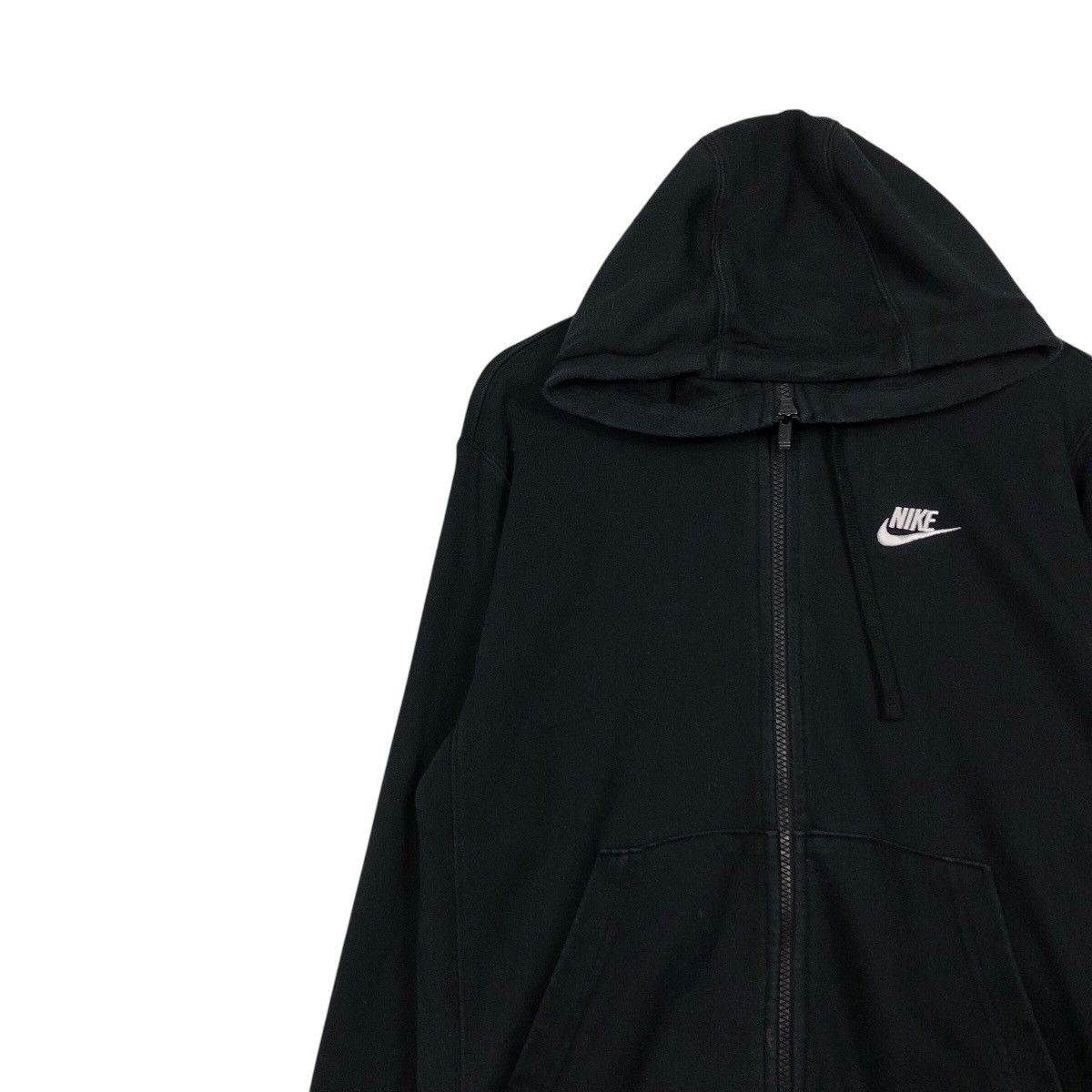 Nike Nike Vintage Black Zip Hoodie – Minimal Swoosh Essential Size US S / EU 44-46 / 1 - 8 Thumbnail