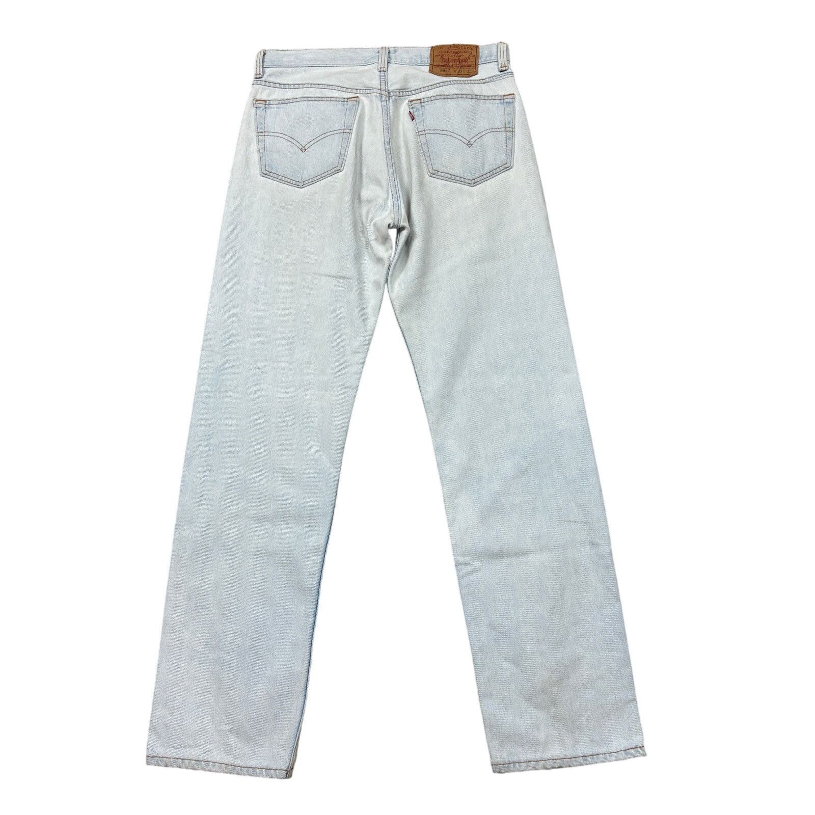 Levi's × Vintage Vintage 90s Levi's 501 Straight Leg Jeans 33x32 Made in USA Size US 33 - 1 Thumbnail