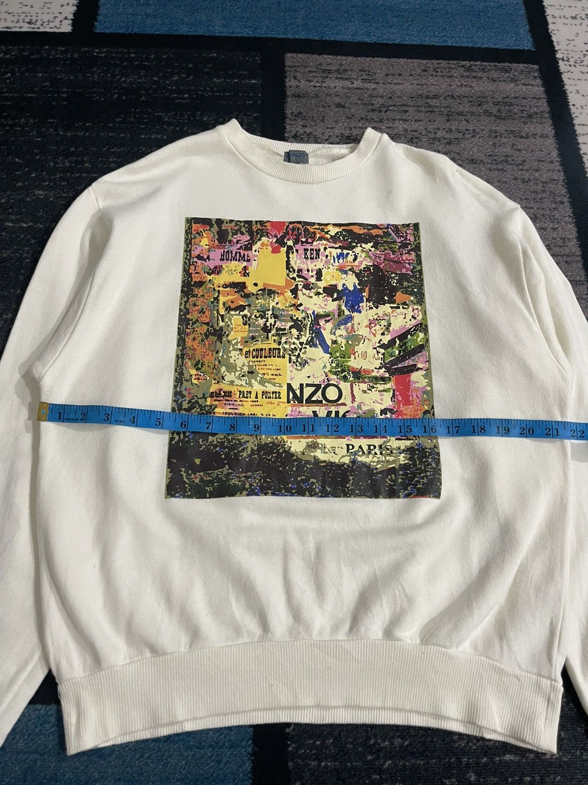 Kenzo × Vintage Vintage Kenzo Paris Big Logo Sweatshirt Size US L / EU 52-54 / 3 - 13 Thumbnail