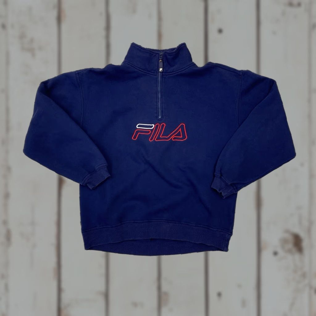 Fila VINTAGE FILA 90s Blue Size Medium Quarter Zip Sweatshirt User: Vintage FILA 90s Blue Size Medium Quarter Zip Sweatshirt Size US M / EU 48-50 / 2 - 1 Thumbnail
