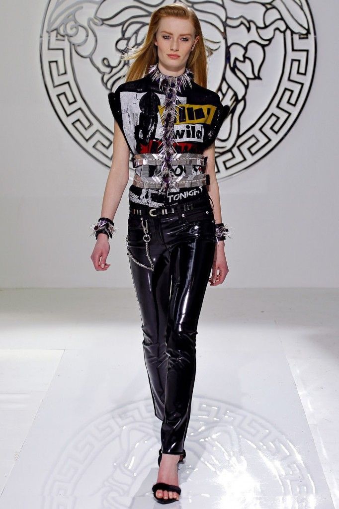 Versace Fall 2013 Versace Metallic Silk Shimmer Medusa T-Shirt Size M / US 6-8 / IT 42-44 - 2 Thumbnail