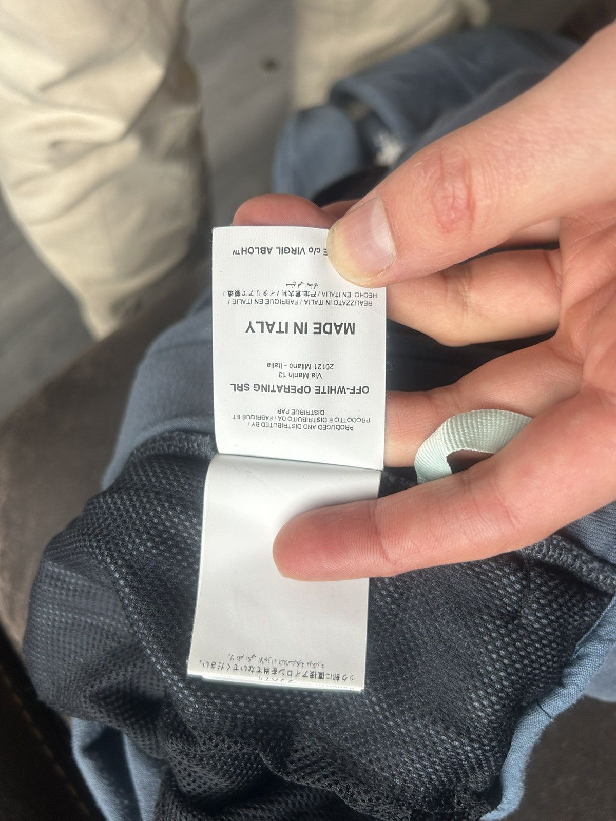 Off-White Blue Velvet / Velours Eagle Track Pants Size US 38 / EU 54 - 15 Thumbnail