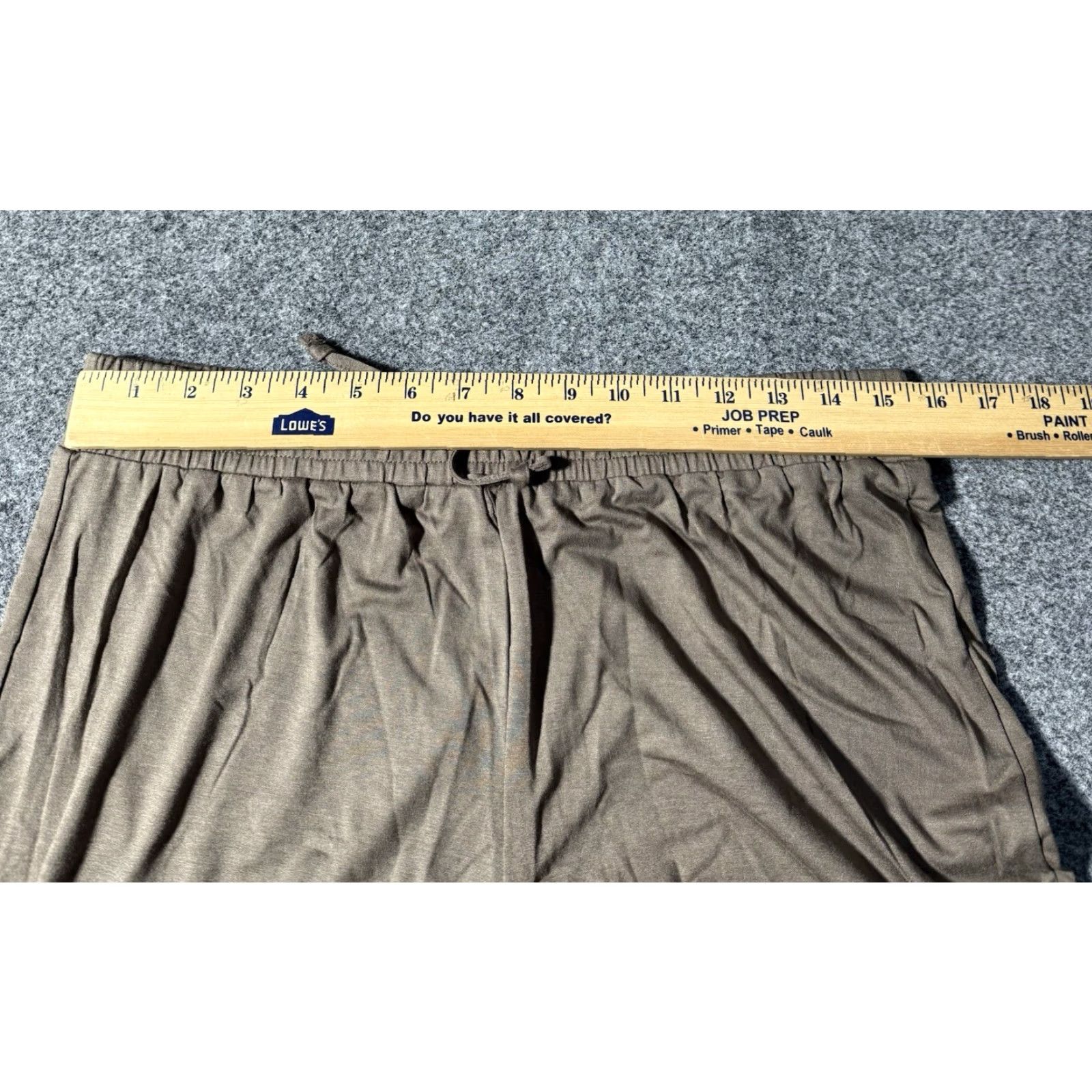 Vintage Nuuds Pants Womens Large Brown Wide Leg Rayon Spandex Stretch Lounge Comfy Size 36" / US 14 / IT 50 - 6 Thumbnail