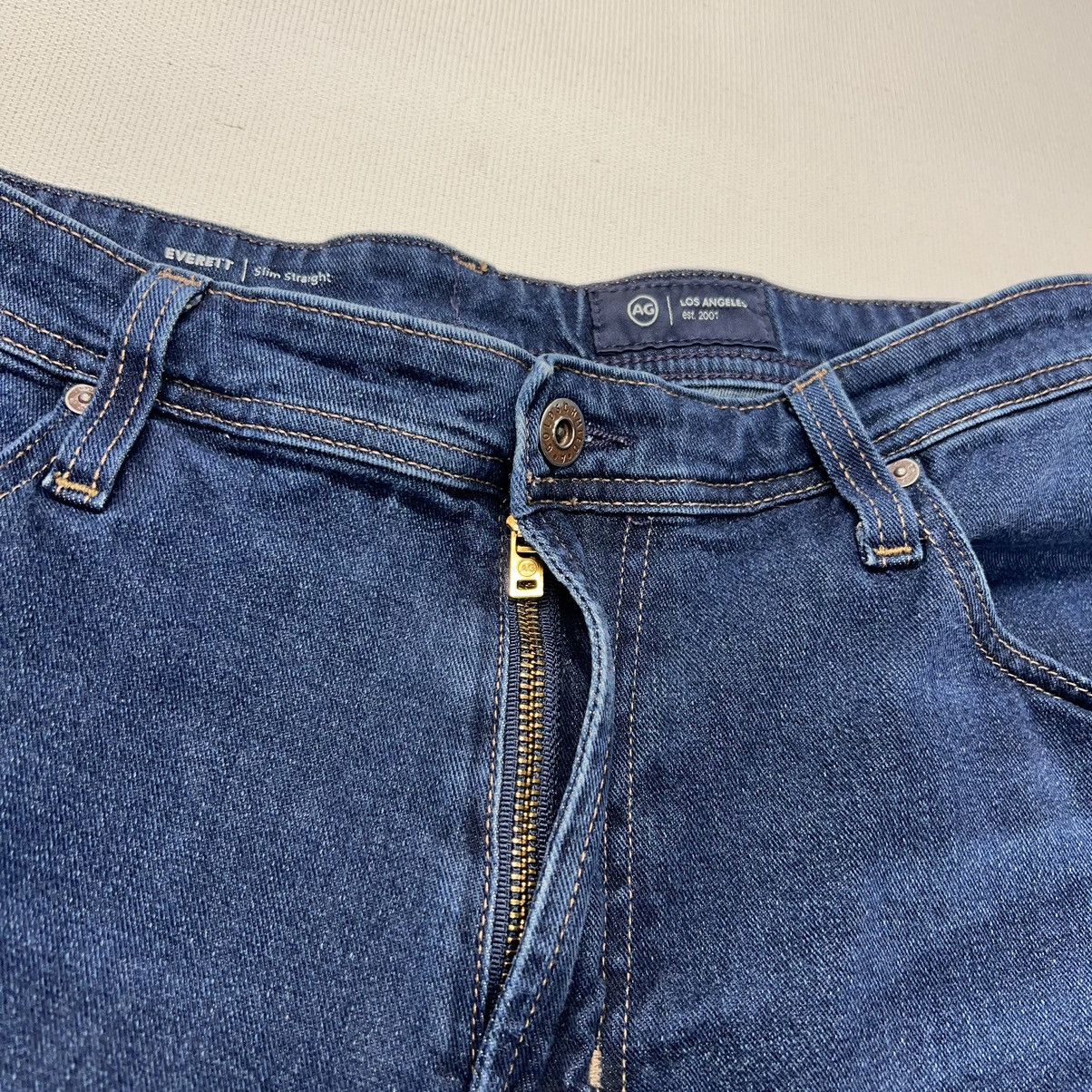 AG Adriano Goldschmied AG Adriano Goldschmied Jeans Blue Everett Slim Straight Size US 36 / EU 52 - 7 Thumbnail
