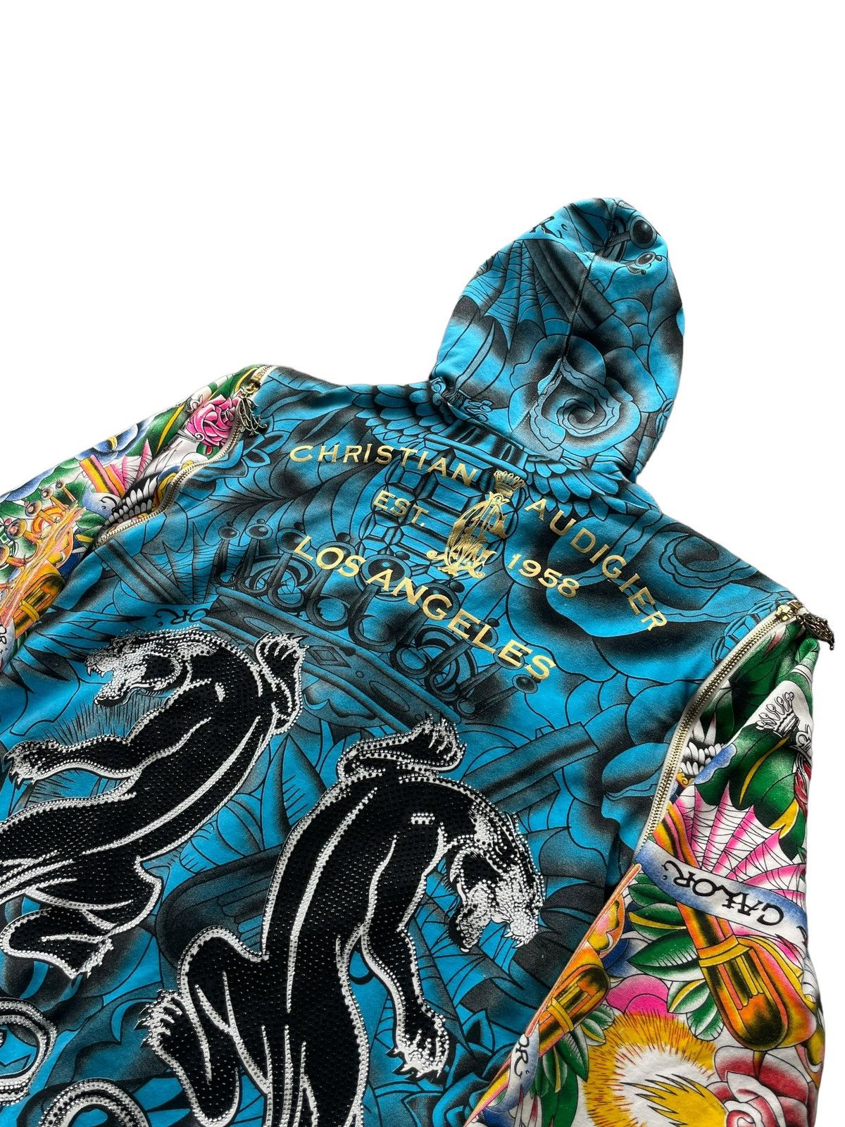 Christian Audigier Christain Audiger Zipper Hoodie Size US M / EU 48-50 / 2 - 6 Thumbnail