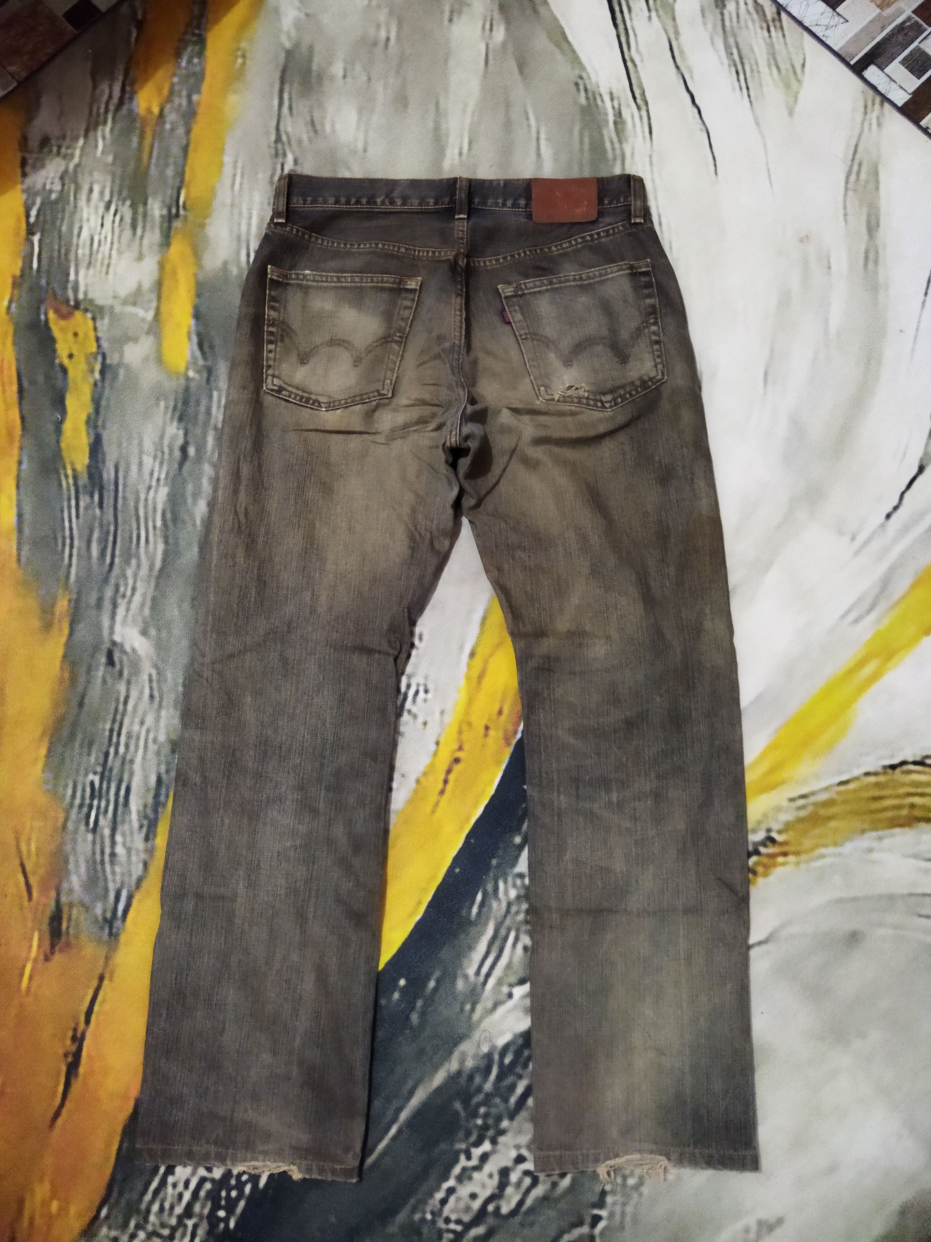 Edwin VINTAGE EDWIN 503 DISTRESSED FADED BLACK JEANS PANTS Size US 32 / EU 48 - 7 Thumbnail