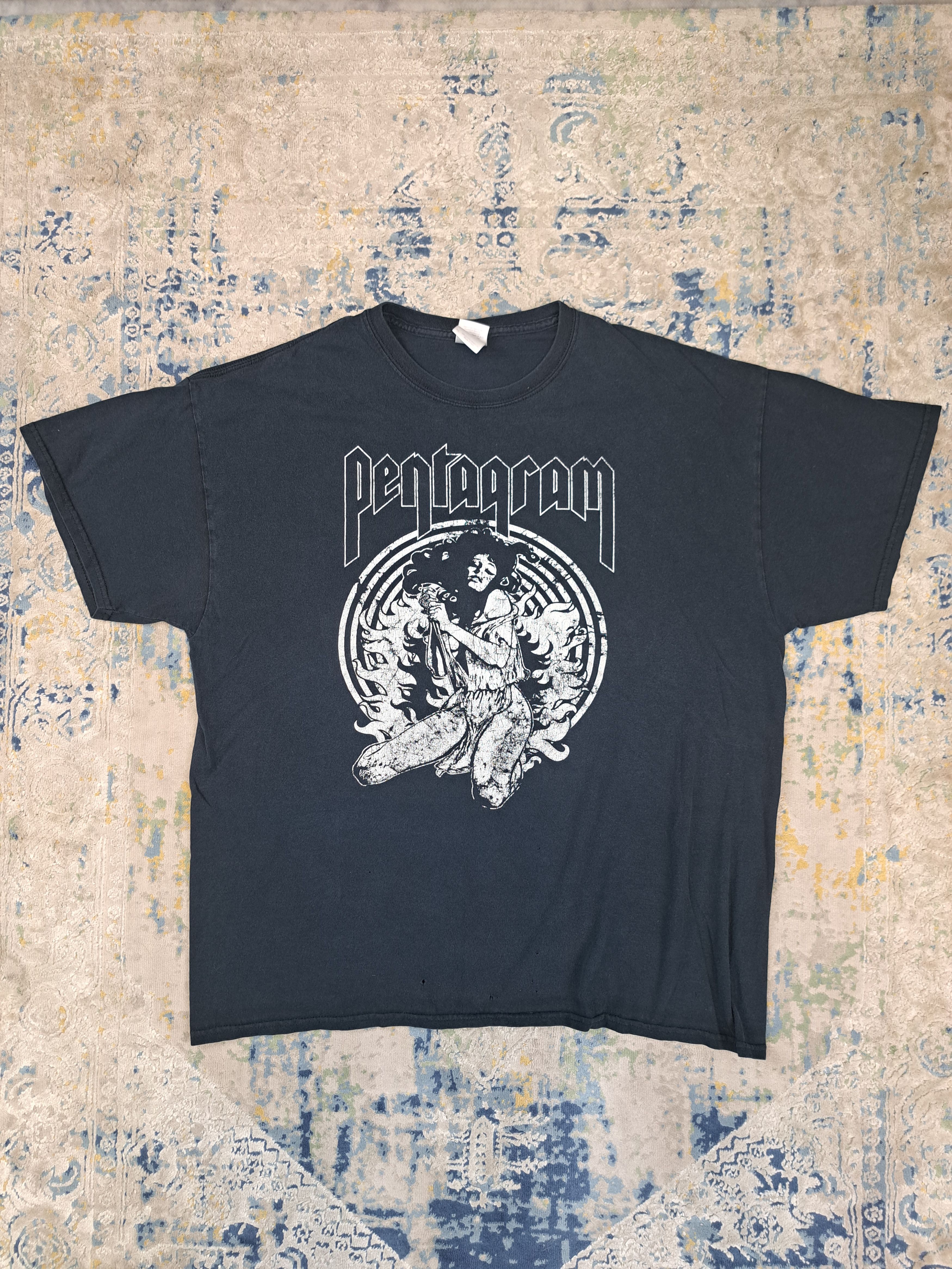 Band Tees Vintage Pentagram Band Tee Death Metal Rock Tshirt Size US L / EU 52-54 / 3 - 1 Thumbnail
