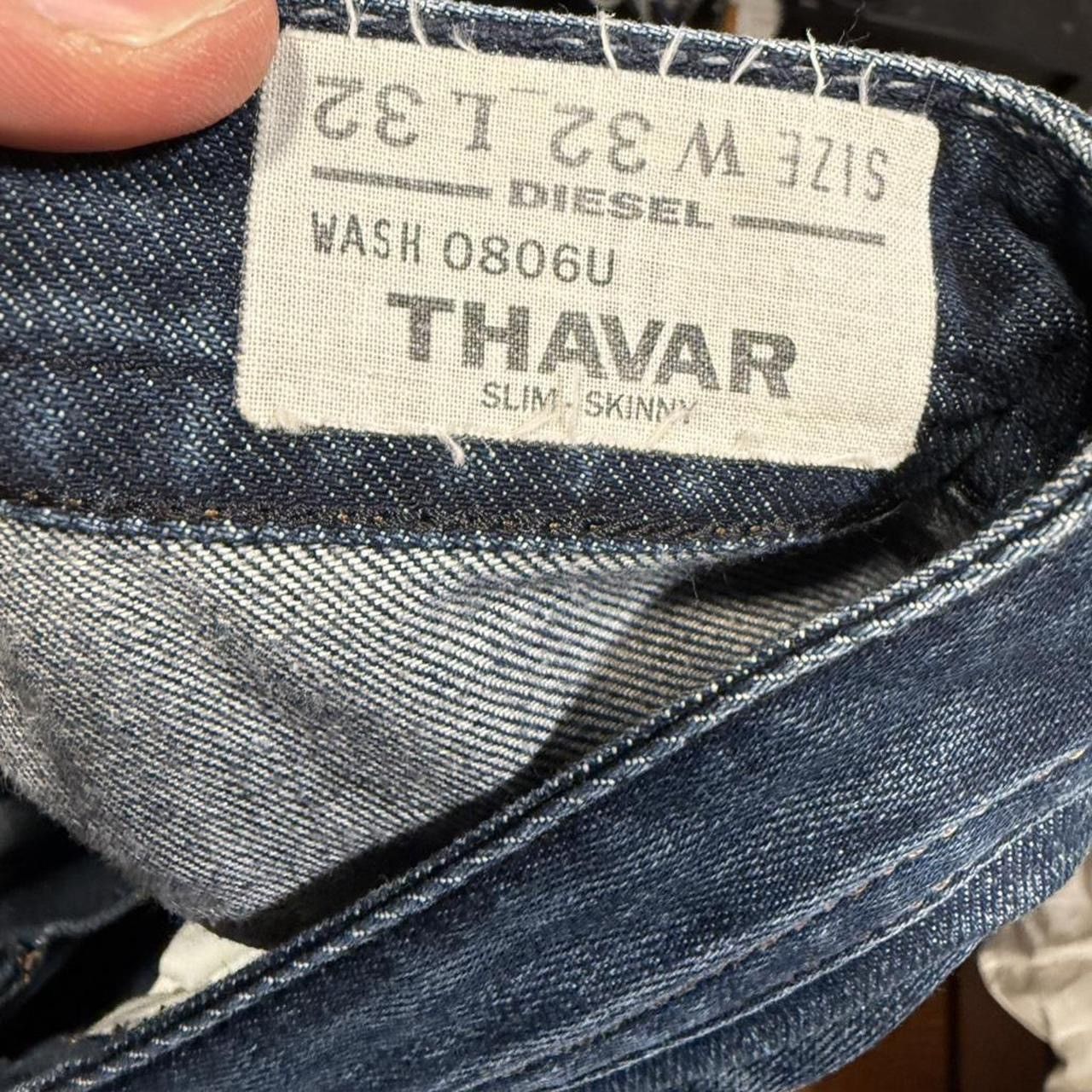 Diesel Y2K Diesel Thavar Faded Slim Skinny Jeans Size US 32 / EU 48 - 3 Thumbnail