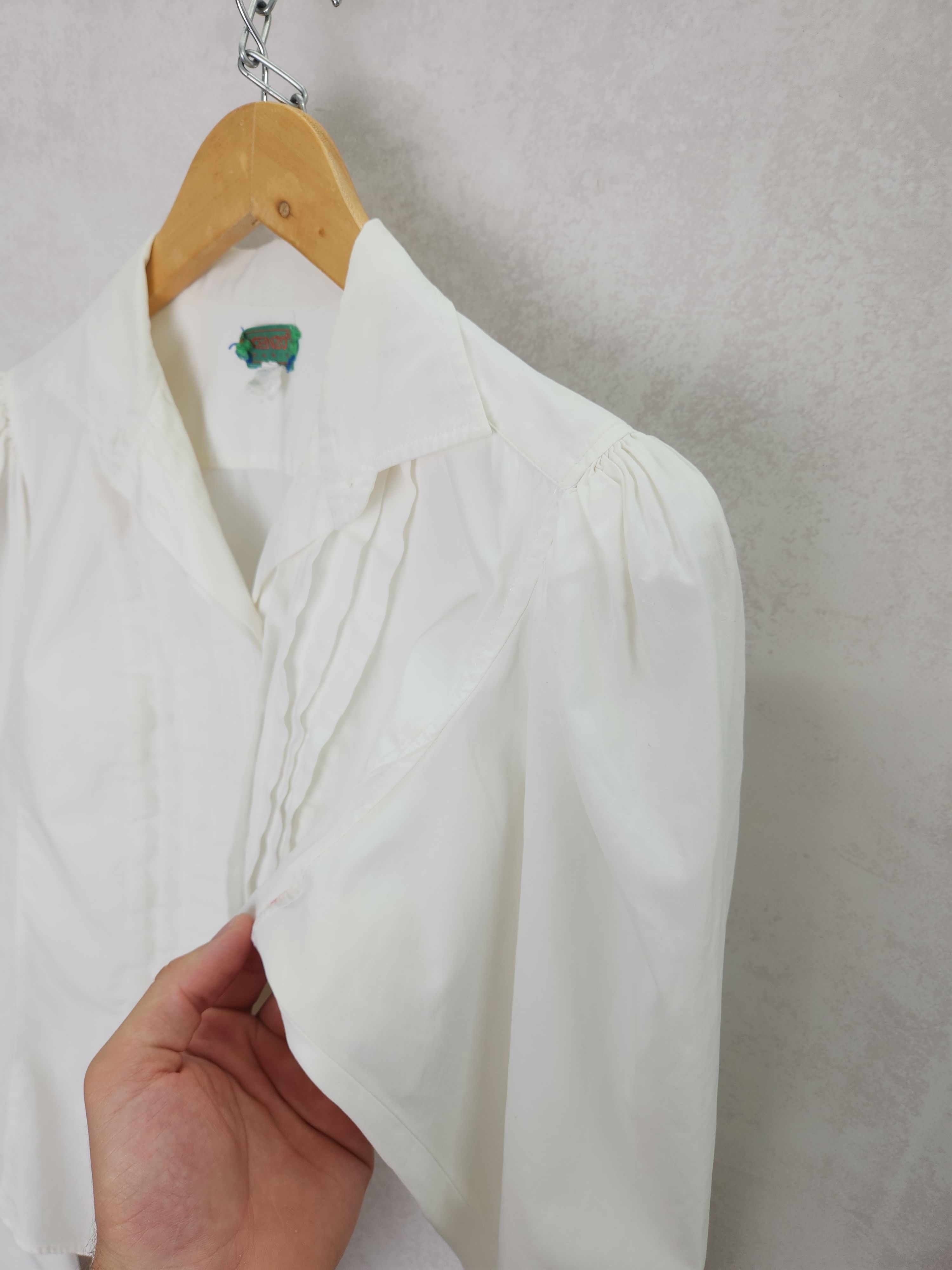 Kenzo Vintage Kenzo Jeans victorian style cotton shirt button ups Size M / US 6-8 / IT 42-44 - 9 Thumbnail