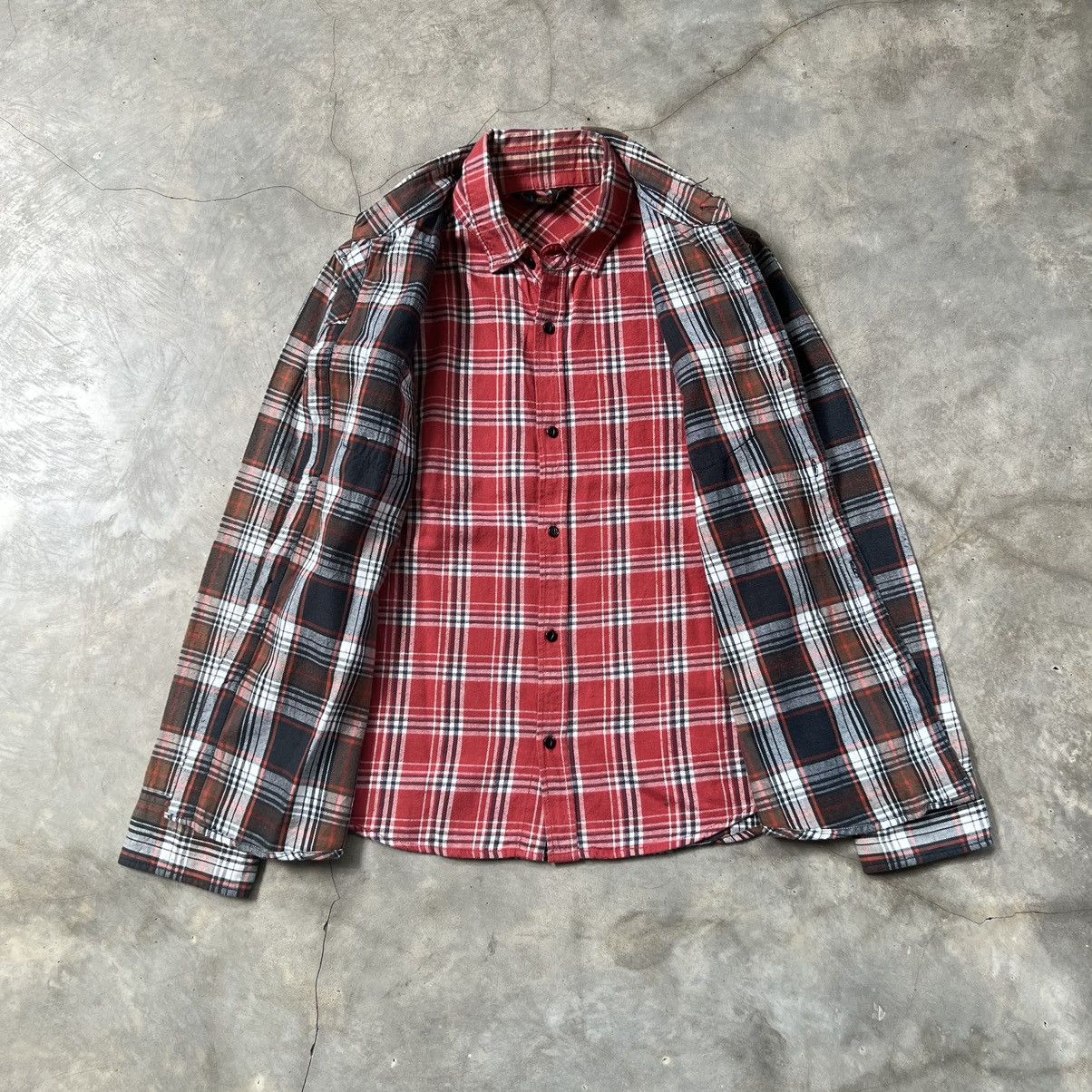 Japanese Brand Vintage K Mayer Needles Style Flannel Double Layer Shirt Size US M / EU 48-50 / 2 - 2 Thumbnail