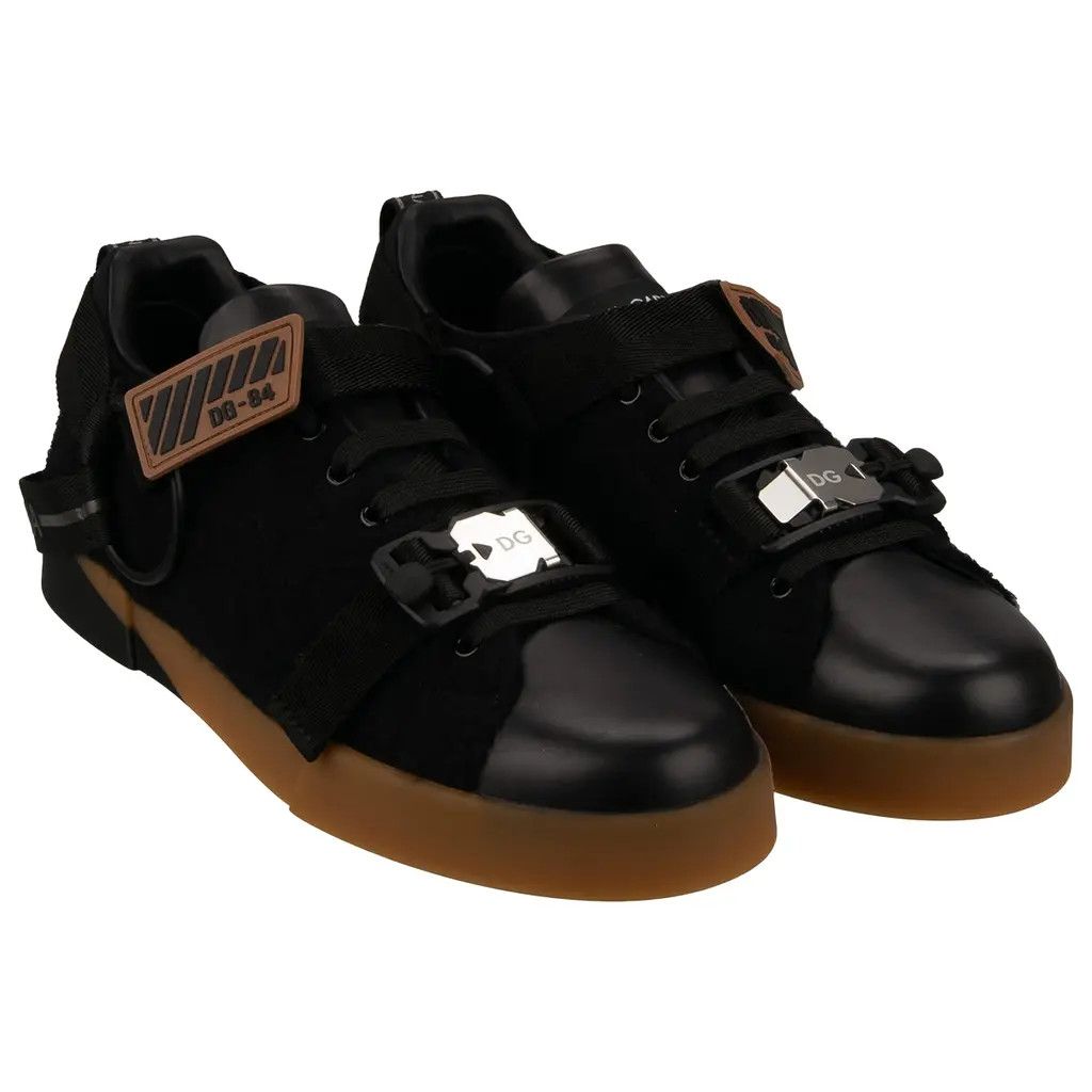 Dolce & Gabbana o1y0125 Logo Low-Top Sneakers in Black Size US 11 / EU 44 - 4 Thumbnail