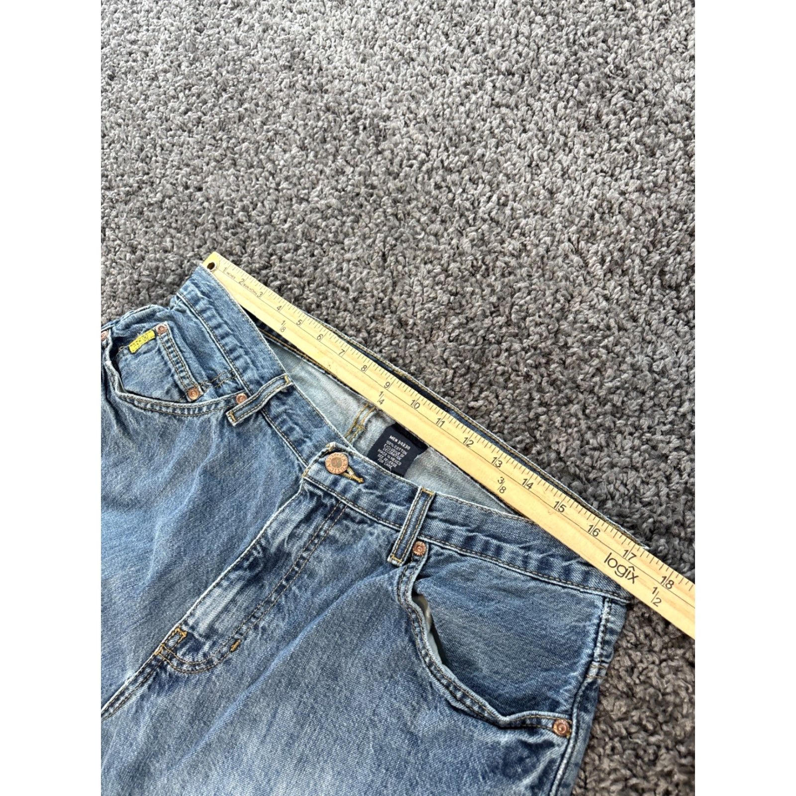 Nautica VINTAGE Nautica Jeans Mens 34x30 Blue Medium Wash Cotton Baggy Wide Y2K Jeans Men Size US 34 / EU 50 - 4 Thumbnail