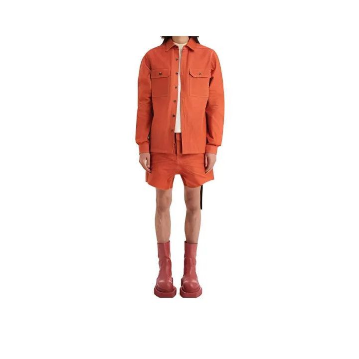 Rick Owens Rick Owens DRKSHDW Orange Casual Denim Jacket -2508 Size US S / EU 44-46 / 1 - 1 Thumbnail