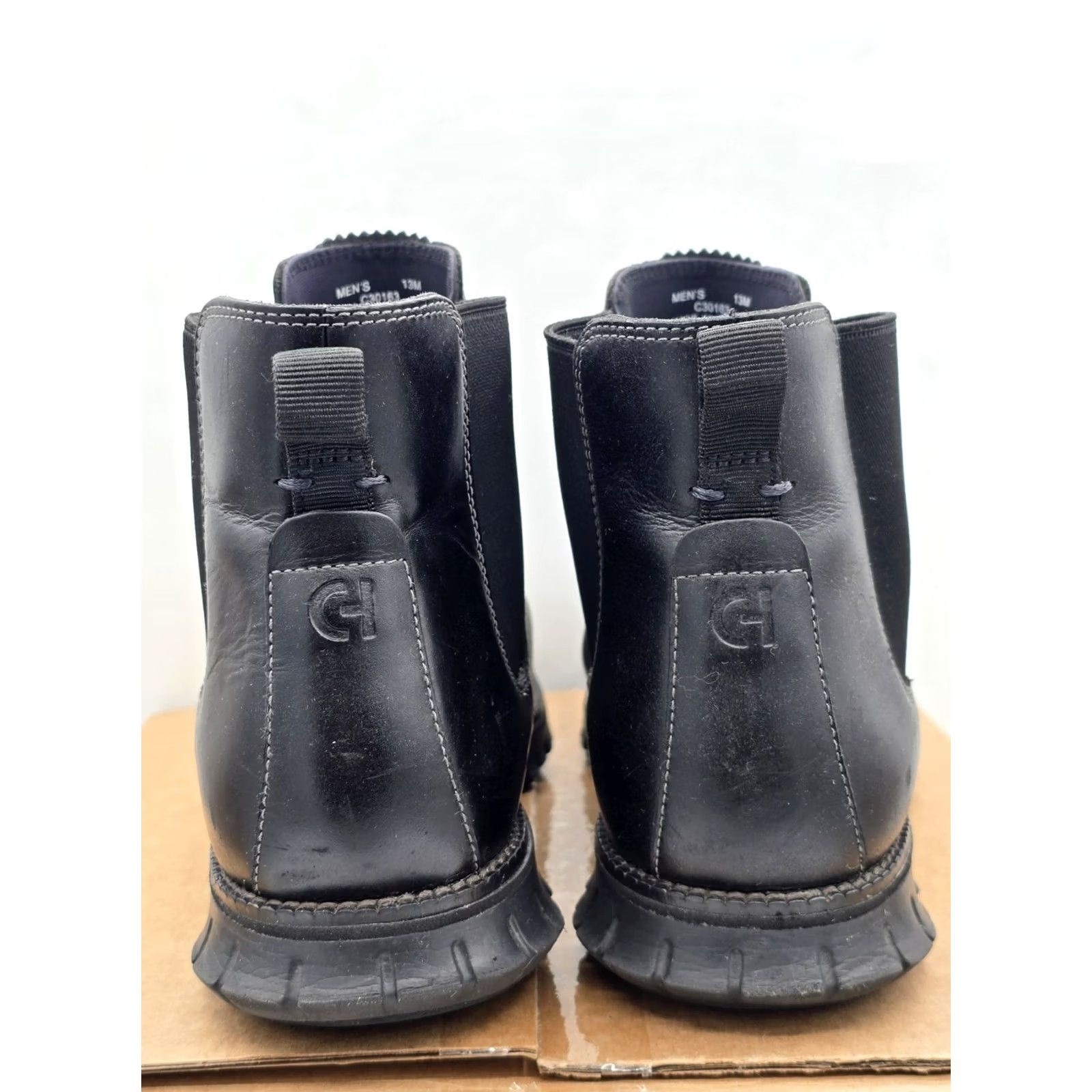 Cole Haan Cole Haan Mens ZeroGrand C30163 Black Waterproof Chelsea Boots Size 13 Size US 13 / EU 46 - 7 Thumbnail