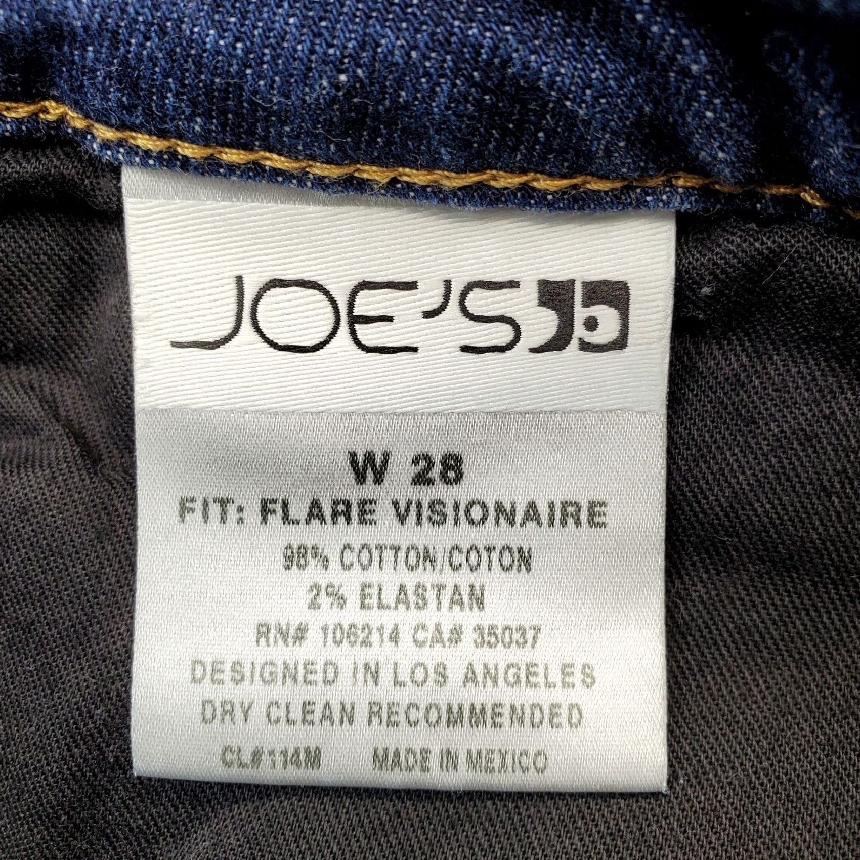 Vintage Joe's Bermuda Shorts Womens 28 Blue Denim High Waist Flare Outdoor Size 28" / US 6 / IT 42 - 7 Thumbnail