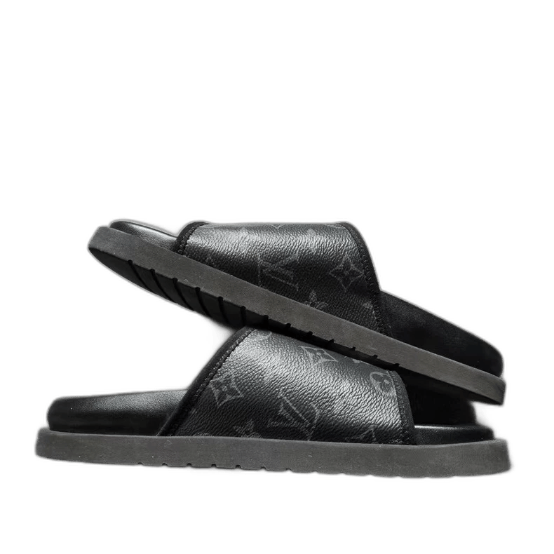 Louis Vuitton Louis Vuitton Miami Black Slide Sandals Size 41 Size US 8.5 / EU 41-42 - 1 Thumbnail