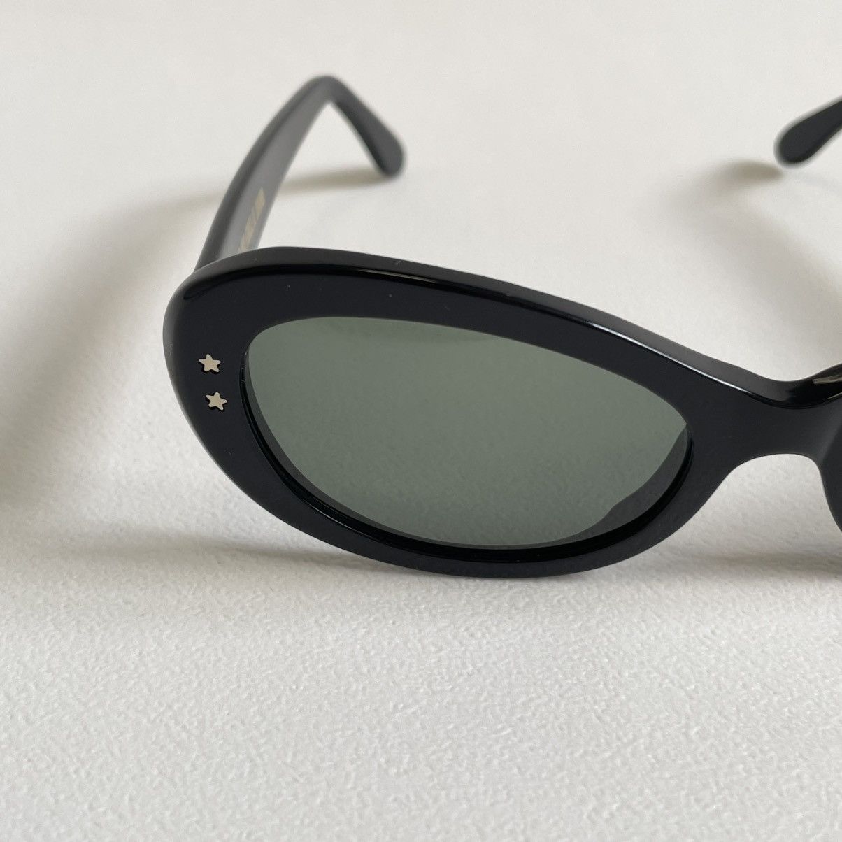 Cutler and Gross 70’s Style Black Oval ‘Cat Eye’ Sunglasses Size ONE SIZE - 3 Thumbnail