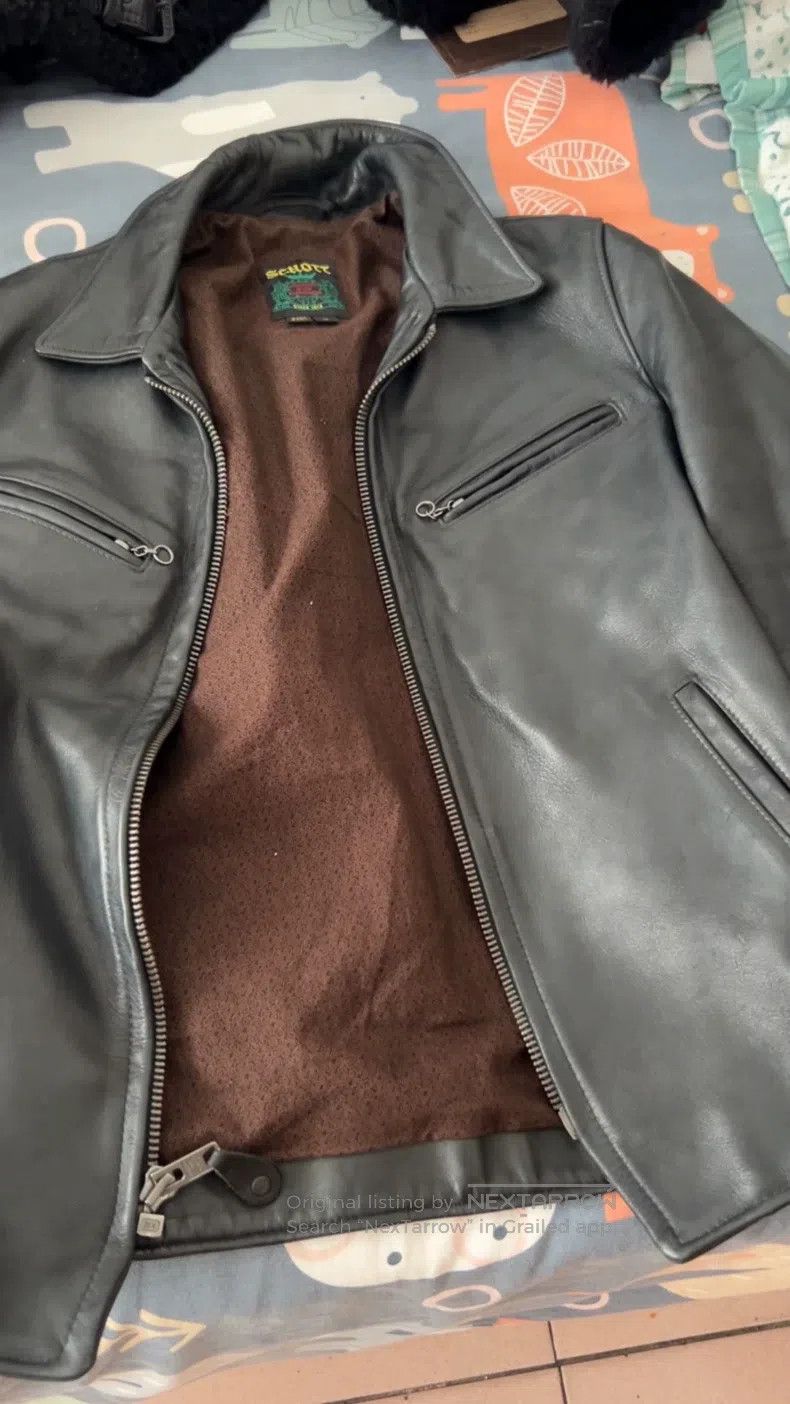 Schott Schott Soft nude cowhide James lapel postman slim casual b Size US S / EU 44-46 / 1 - 1 Thumbnail