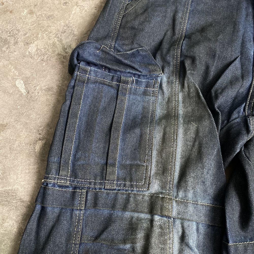 Japanese Brand Custom Dirty Cargo Denim Size US 29 - 9 Thumbnail