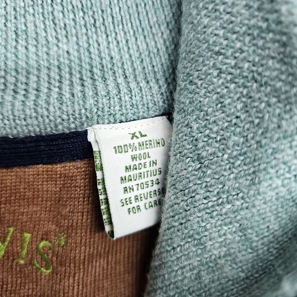 Orvis ORVIS Sweater Vest Men XL Mint Green Merino Wool 1/4 Zip Business Casual Knit Vest Size US XL / EU 56 / 4 - 3 Thumbnail
