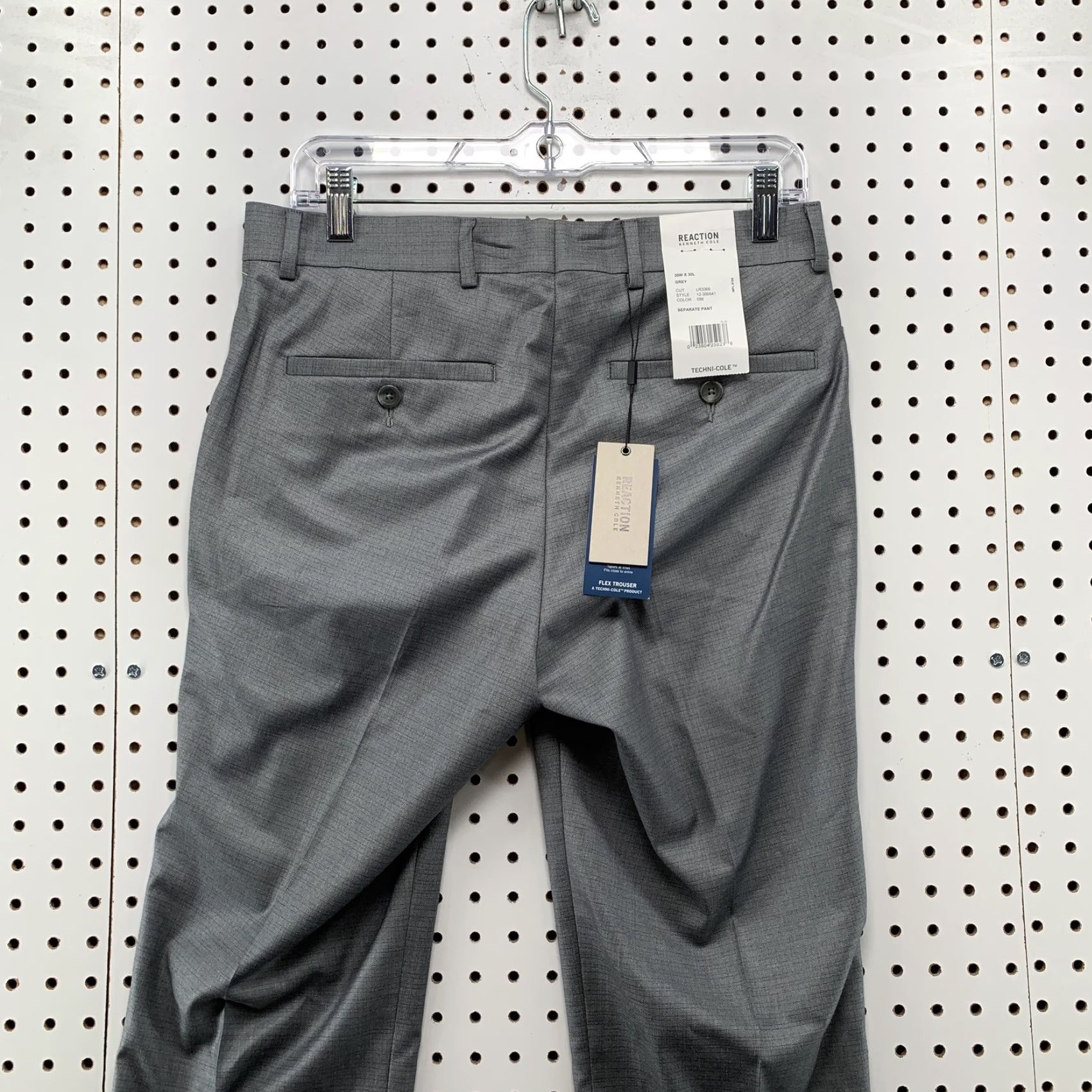 Kenneth Cole NEW Kenneth Cole Dress Pants Mens Size 30x30 Gray Flex Trouser Modern Fit Size US 30 / EU 46 - 7 Thumbnail