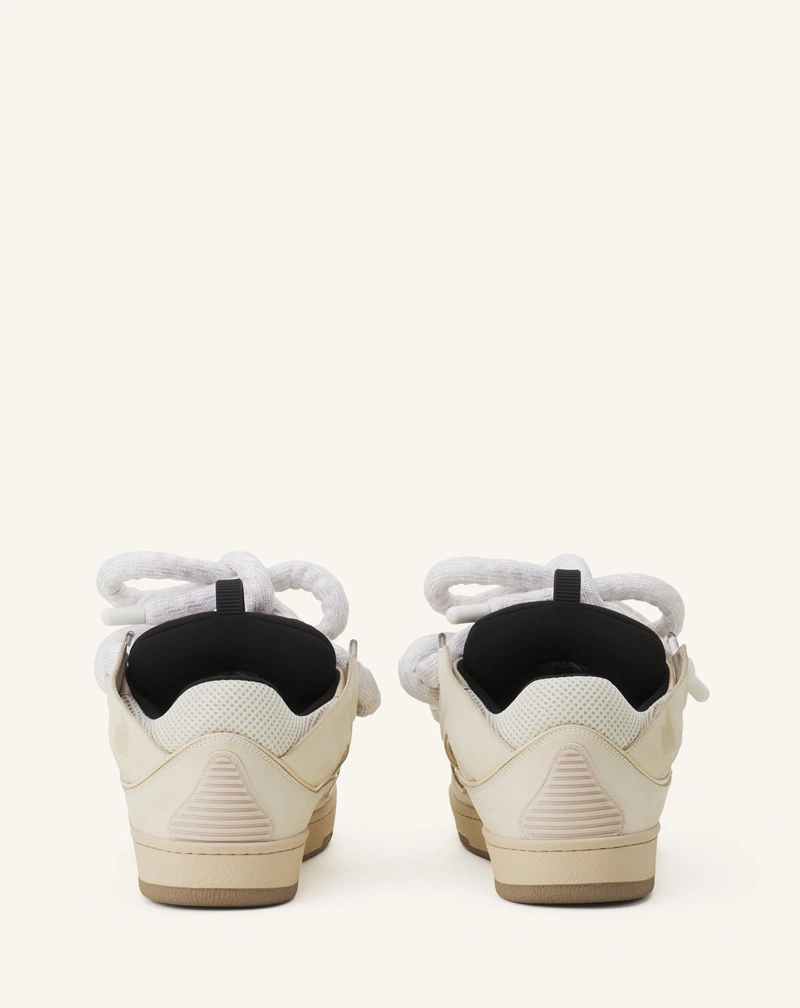 Lanvin os11x0326 Curb Sneakers With Snake Laces in Beige Size US 13 / EU 46 - 3 Thumbnail