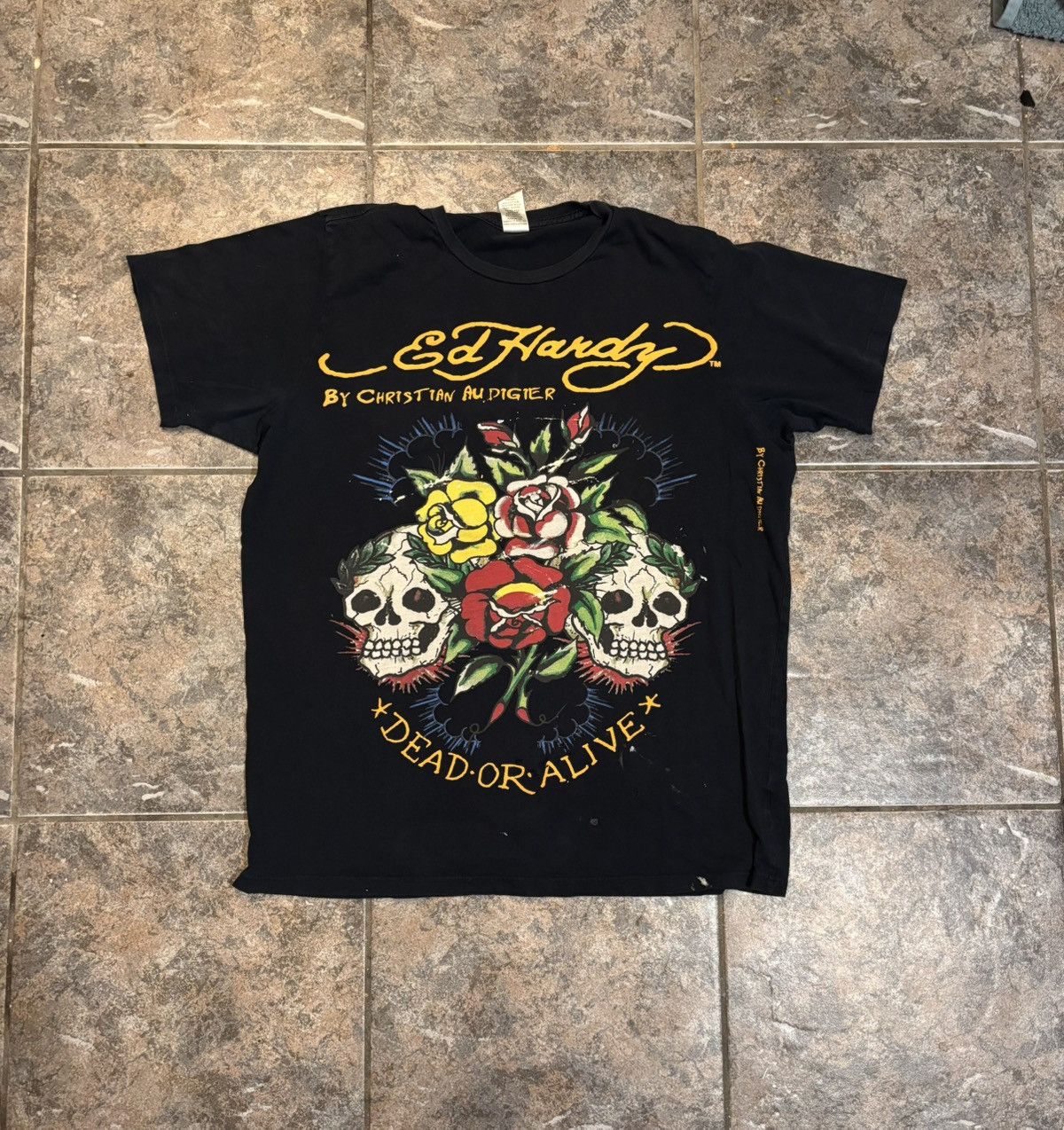 Ed Hardy Vintage Ed Hardy By Christian Audigier Dead Or Alive Skulls Size US M / EU 48-50 / 2 - 1 Thumbnail